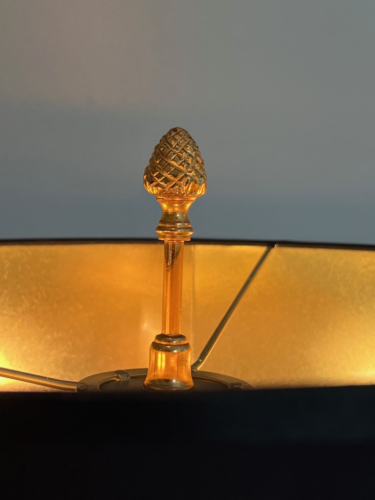 Pair Of Palm Tree Lamps In Chrome And Brass In The Style Of Maison Charles. Circa 1970 photo vinterior