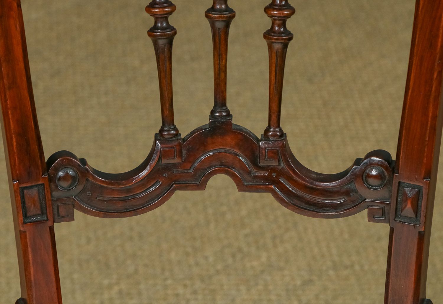 photo buy English Victorian Pair Of Walnut Carved Occasional Bedroom / Hall / Desk / Dining Chairs (Circa 1870)