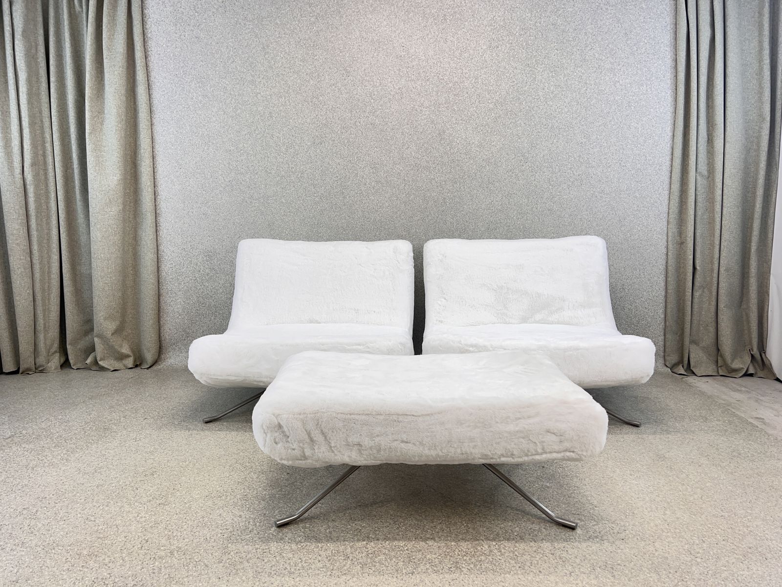 Fluffy Yeti Ligne Roset ‘Pop’ Easy Lounge Chair By Christian Werner photo vintage