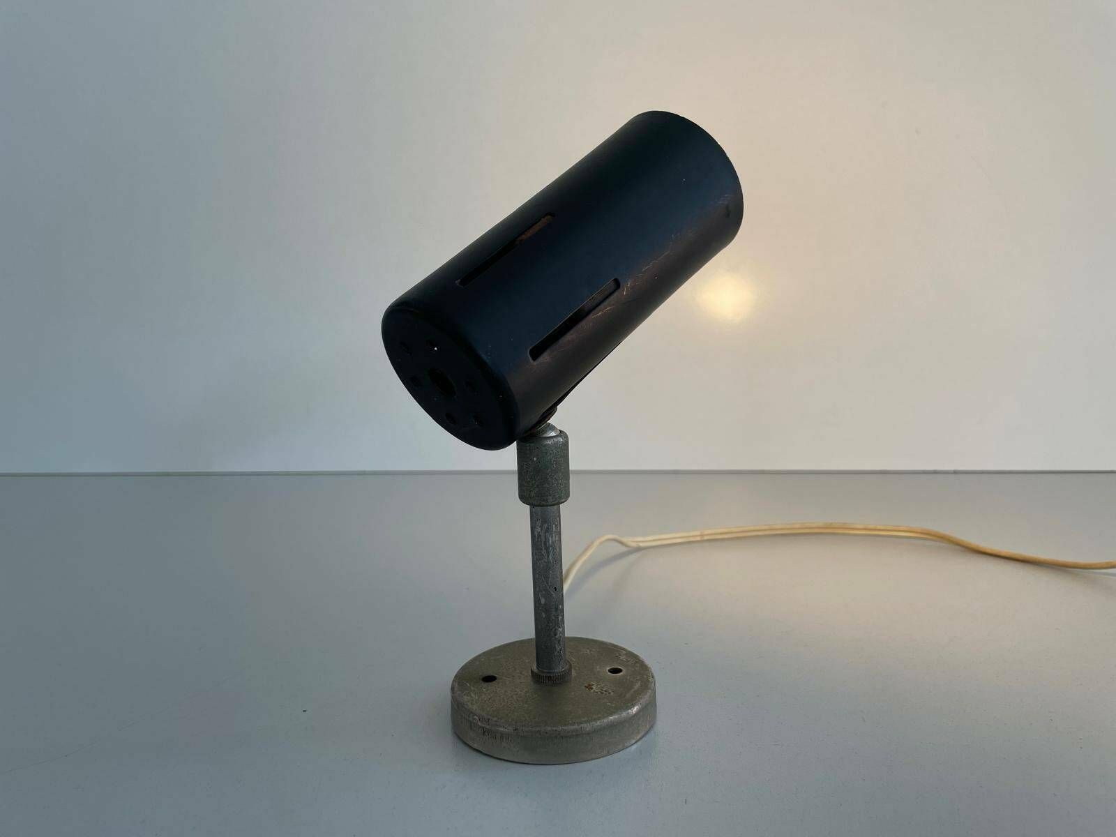Italian Design Black Metal Spot Sconces, Set Of 3, 1950s, Italy photo vintage