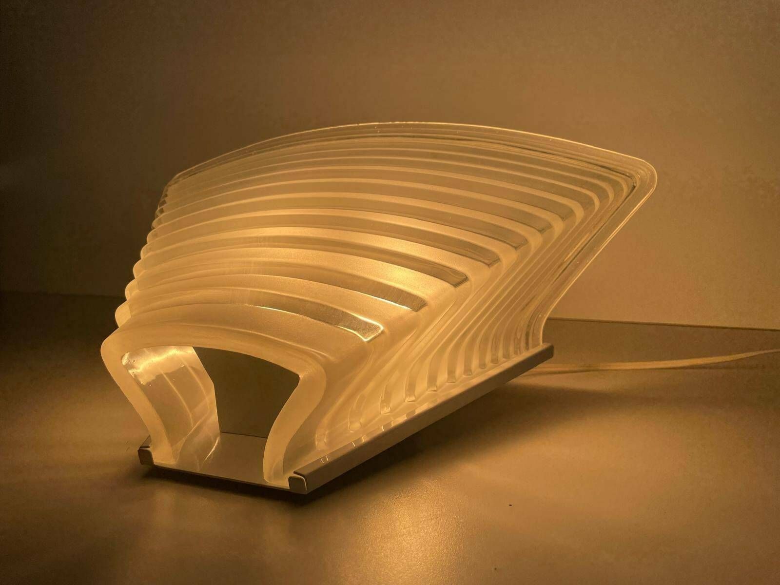 Model Pergamo 38 Glass Single Sconce By A. Mangiarotti For Artemide, Italy, 1980s photo vintage