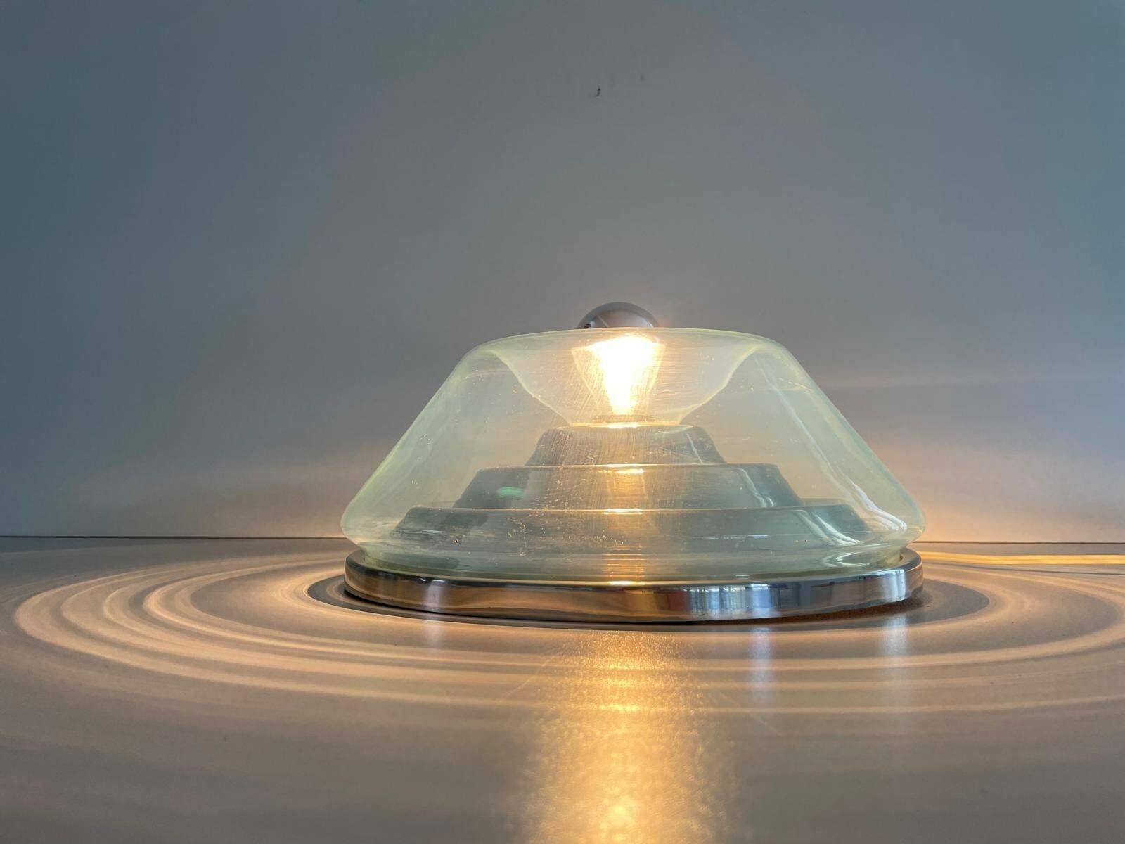 Murano Glass Flush Mount Light By Seguso, 1970s, Italy photo vinterior