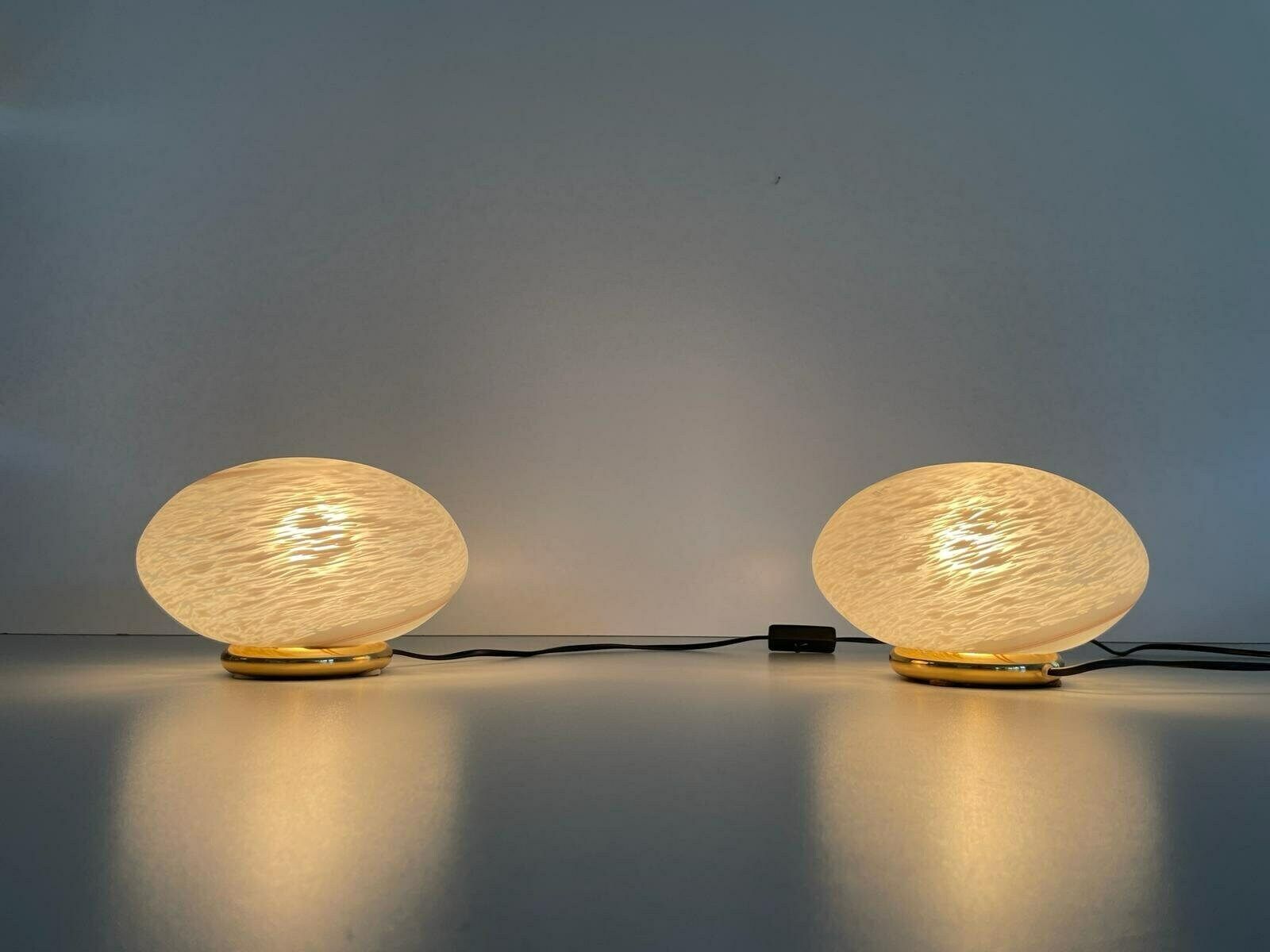 Italian Design Glass Pair Of Table Lamps By Vetri Murano, 1960s, Italy photo furniture