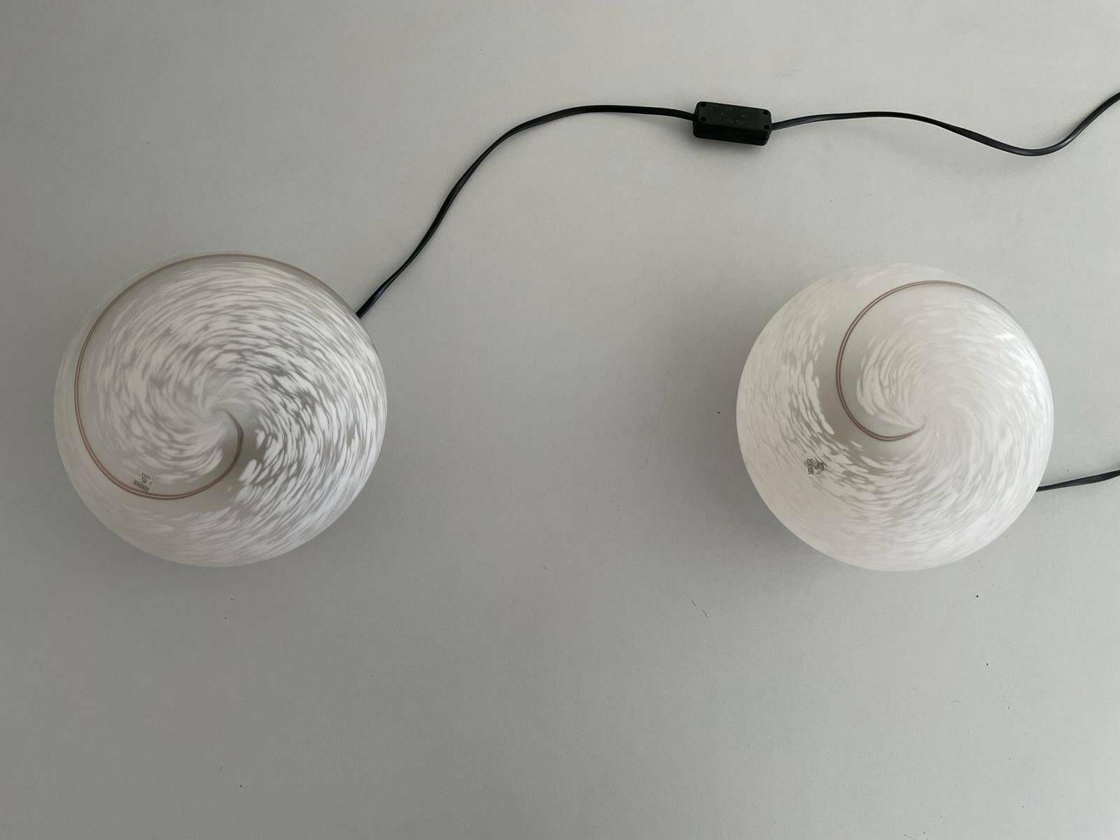 Italian Design Glass Pair Of Table Lamps By Vetri Murano, 1960s, Italy photo 924.0