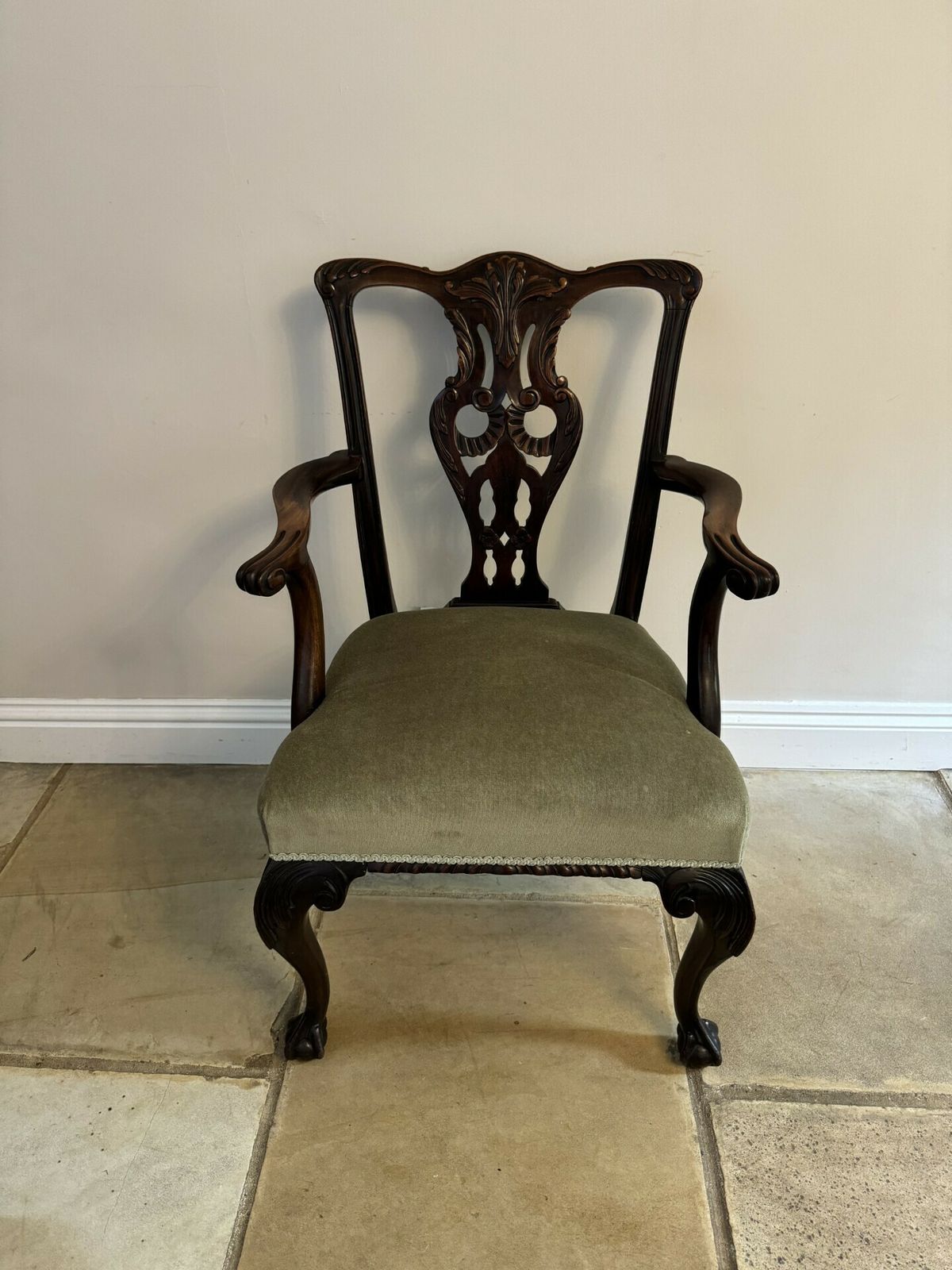 Victorian Quality Carved Mahogany Desk Chair photo furniture