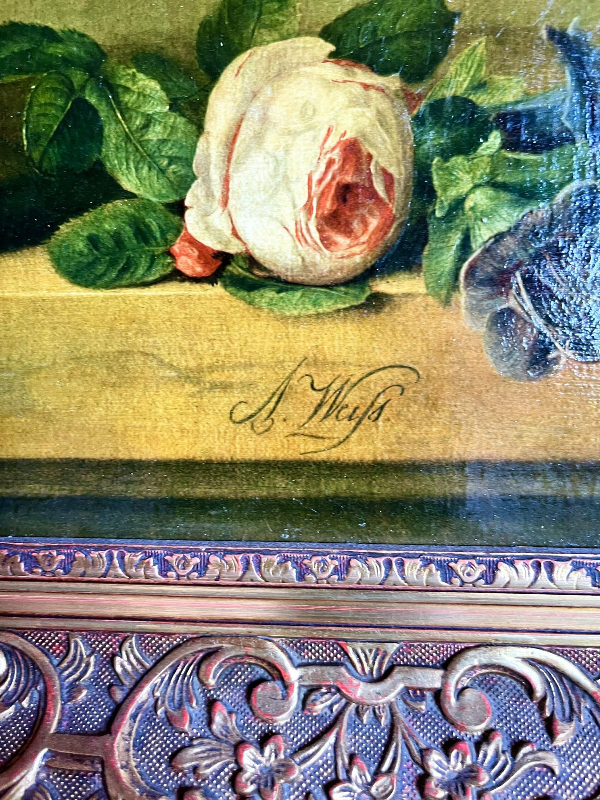 Reproduction Oil Painting Of Anton Weiss Flowerpiece photo Art