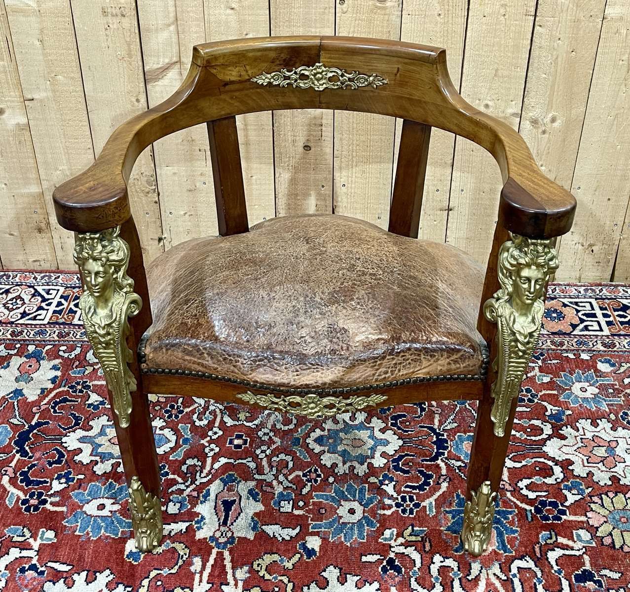 Desk Regency Style, Napoleon III Period Late 19th Century photo buy