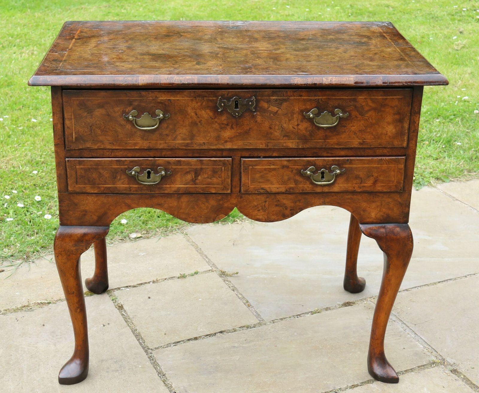 English Mid 18th Century Burr Elm Lowboy Or Table, Circa 1750 photo furniture