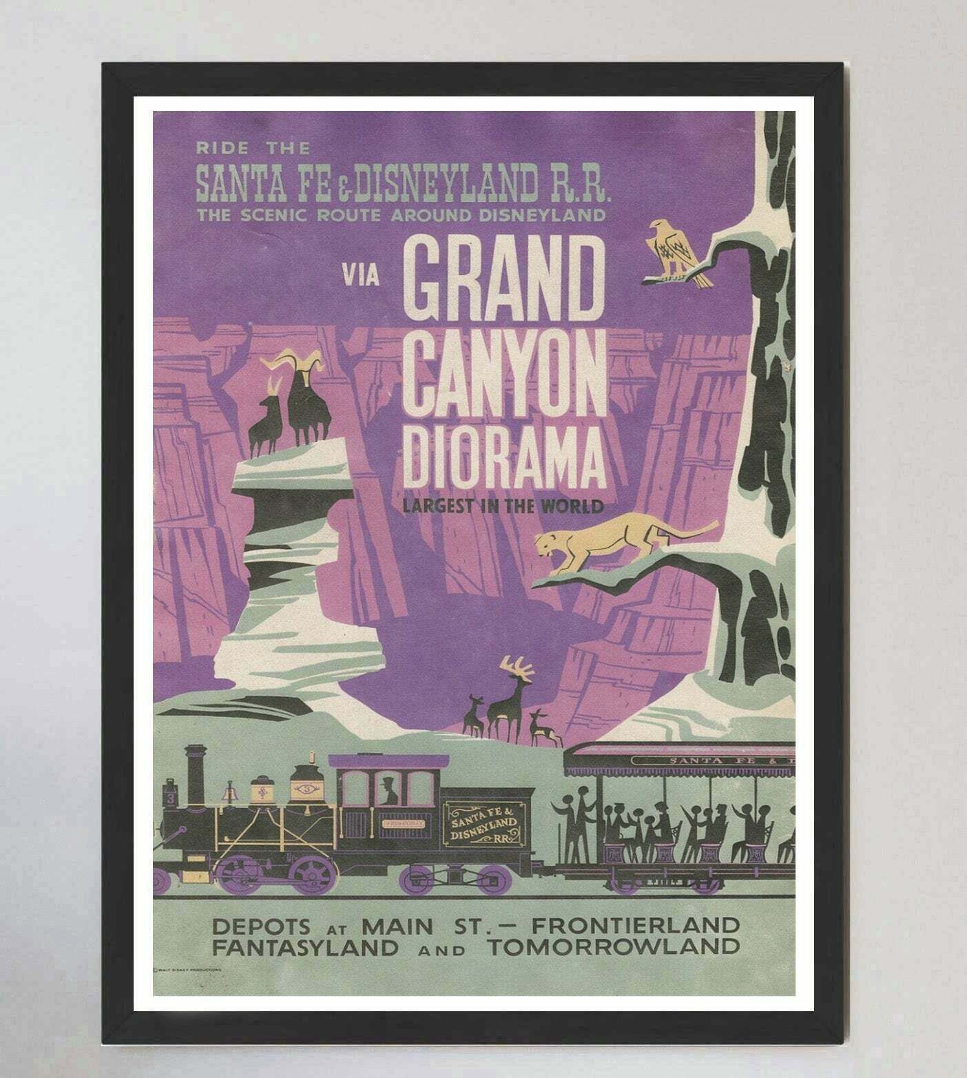 Disneyland   Grand Canyon Diorama  Original Vintage Poster photo furniture