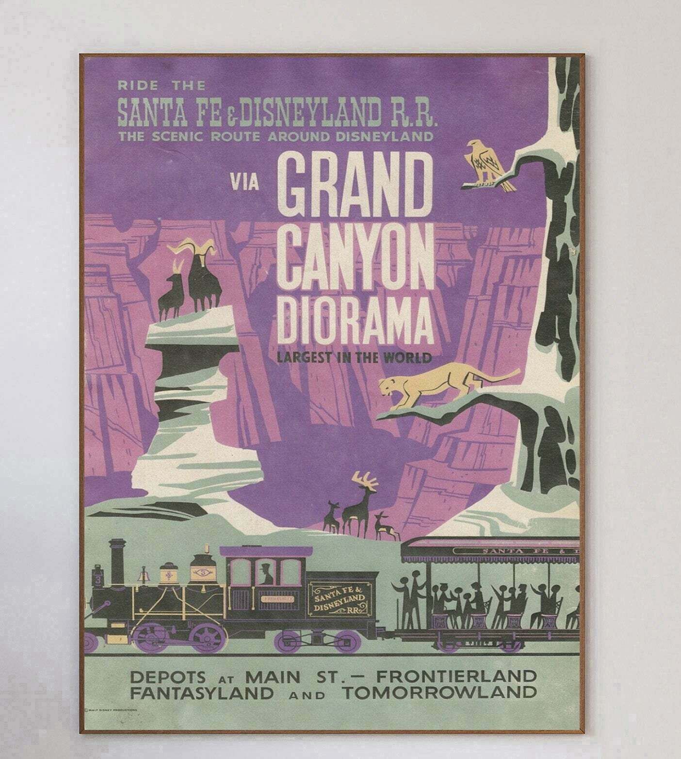 Disneyland   Grand Canyon Diorama  Original Vintage Poster photo 995.0
