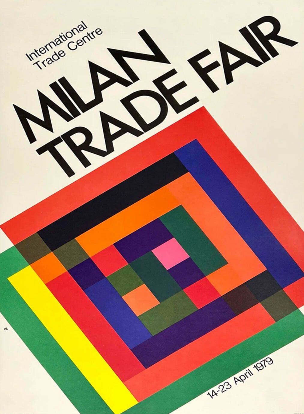 Original Vintage Poster Milan Trade Fair