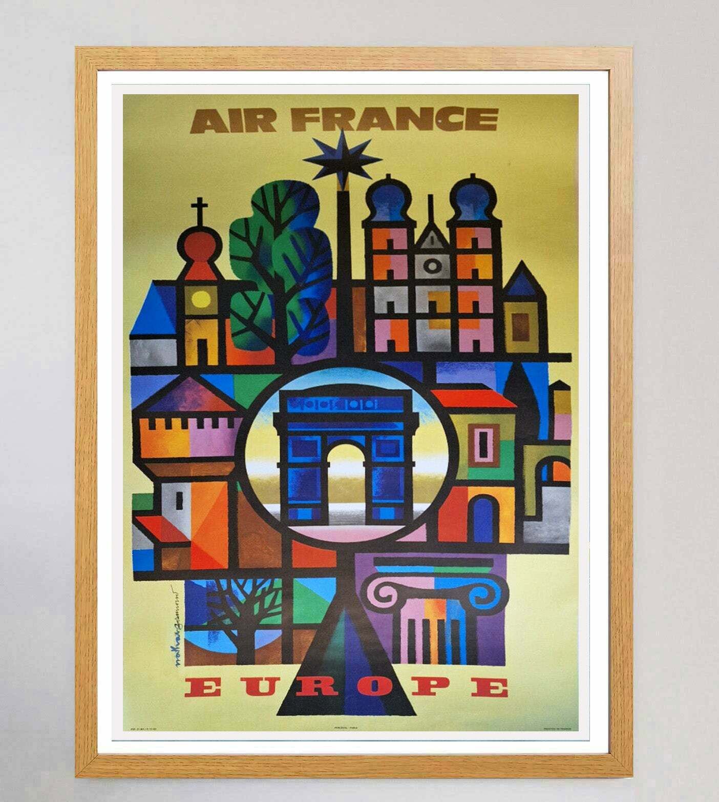 Air France   Europe, 1960s, Vintage photo Art