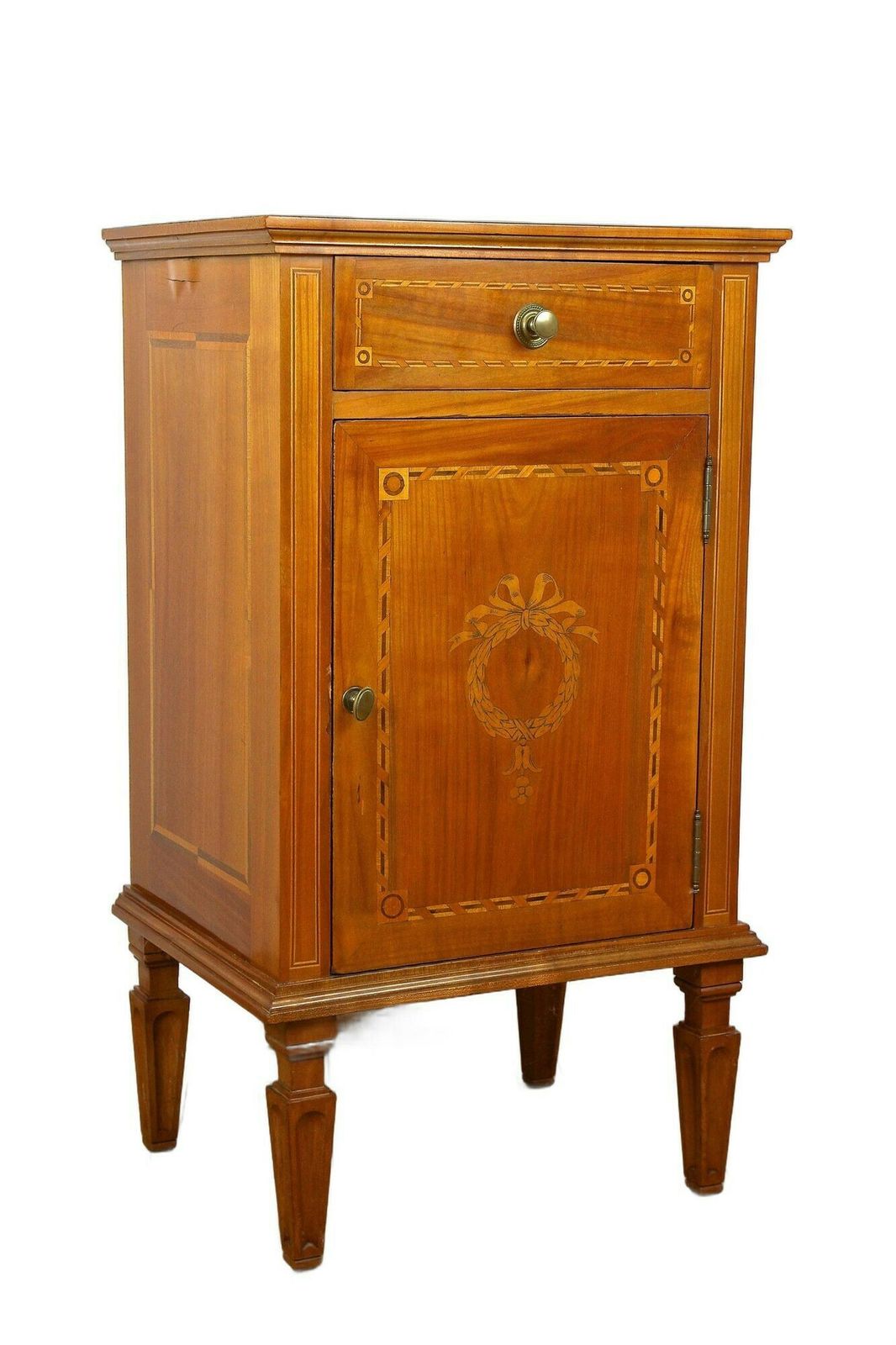 19th Century Cherrywood Pillar Cabinet, Austria Ca. 1800