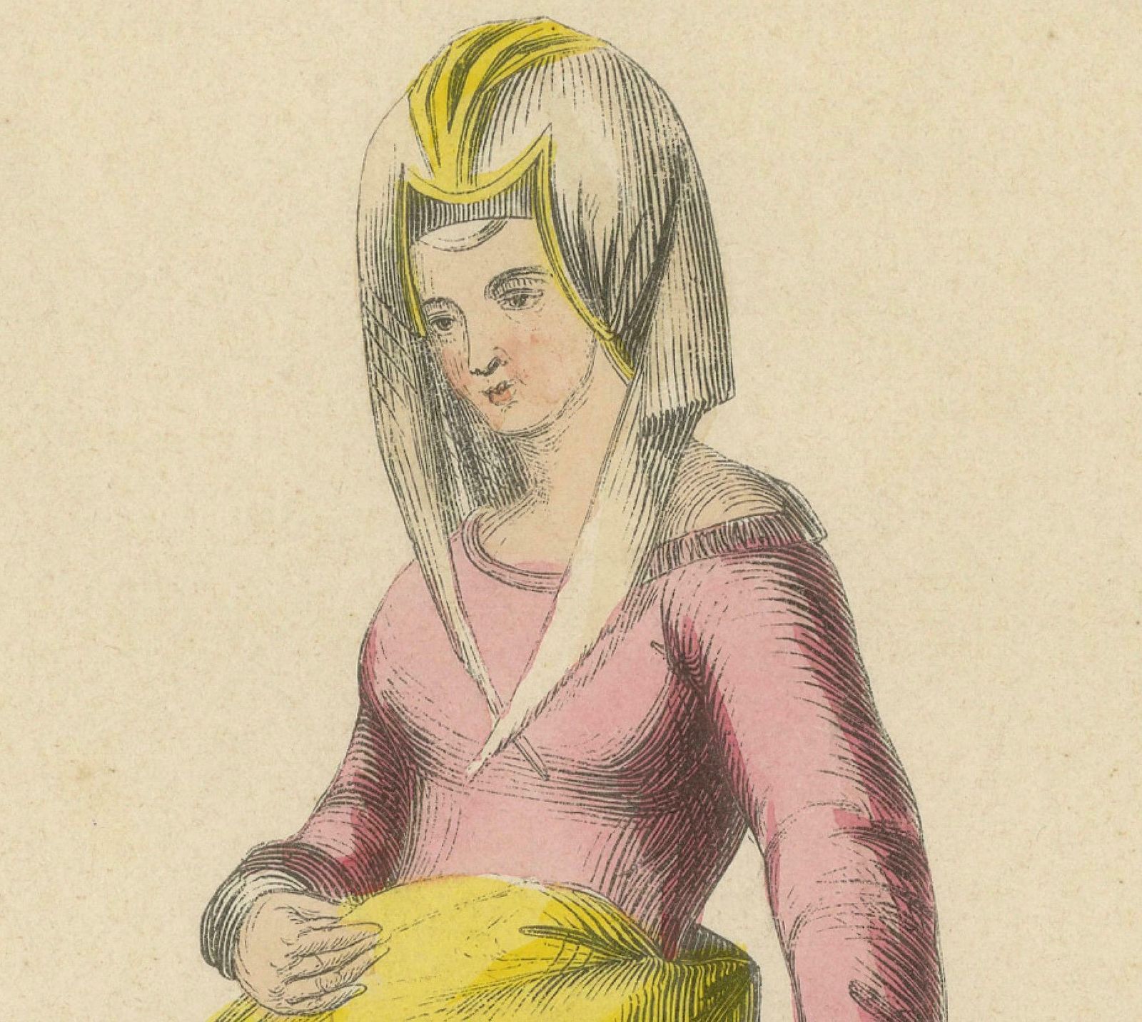 Dutch Peasant Woman Of The Middle Ages: A Portrait Of Rural Life, 1847 photo Art