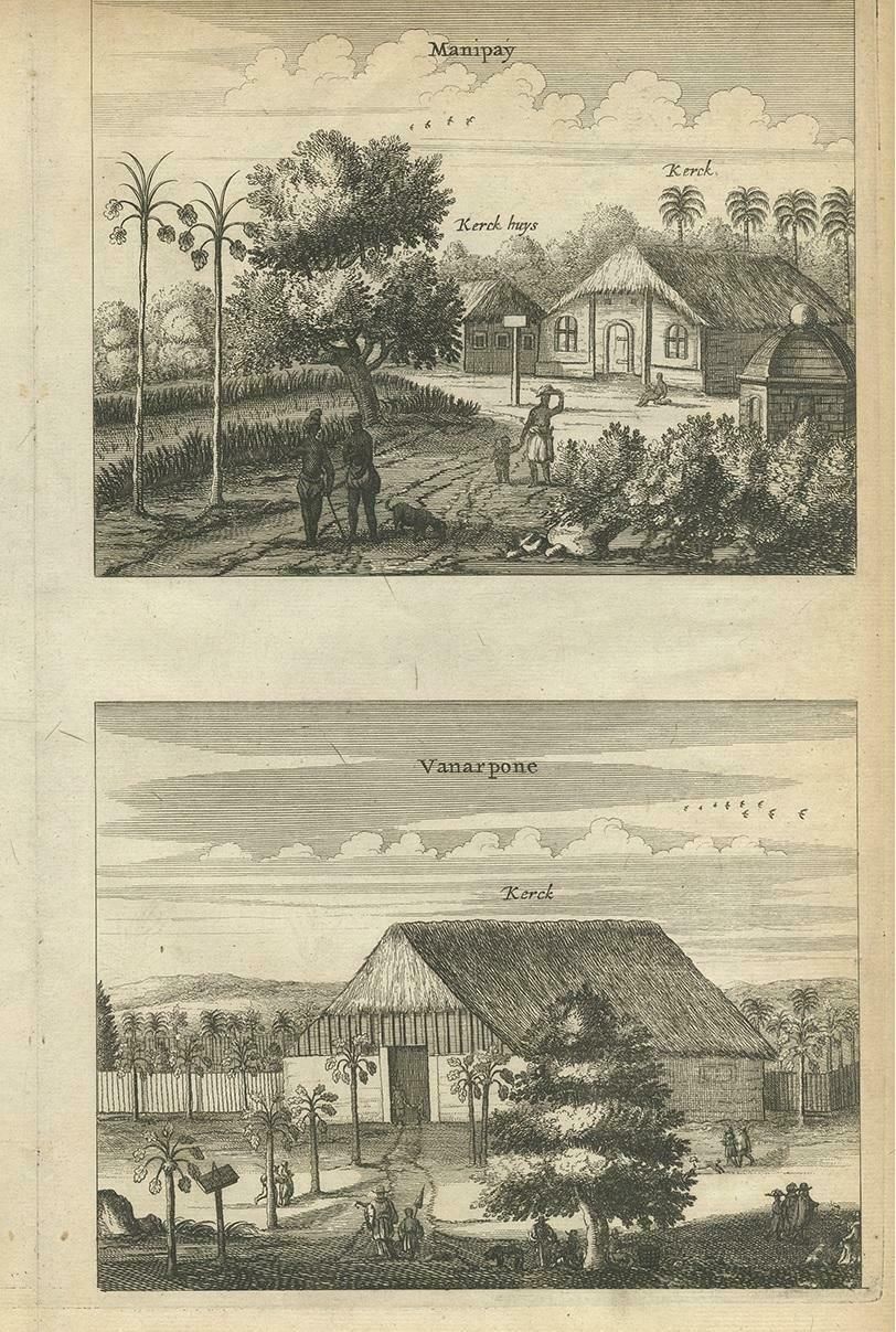 Antique Print Of The Churches Of Paneteripoum, Manipay, Changane And Vanarpone photo Art
