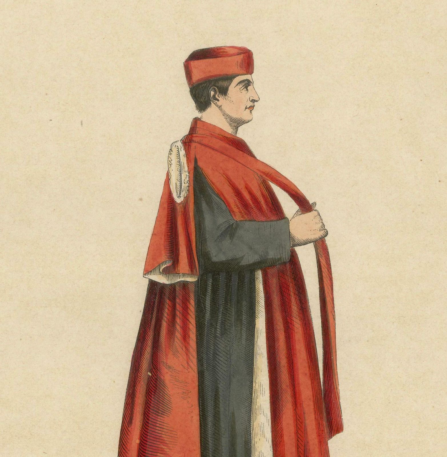 In Council And Commerce: A Venetian Senator In Robes Of Office, 1847 photo for sale
