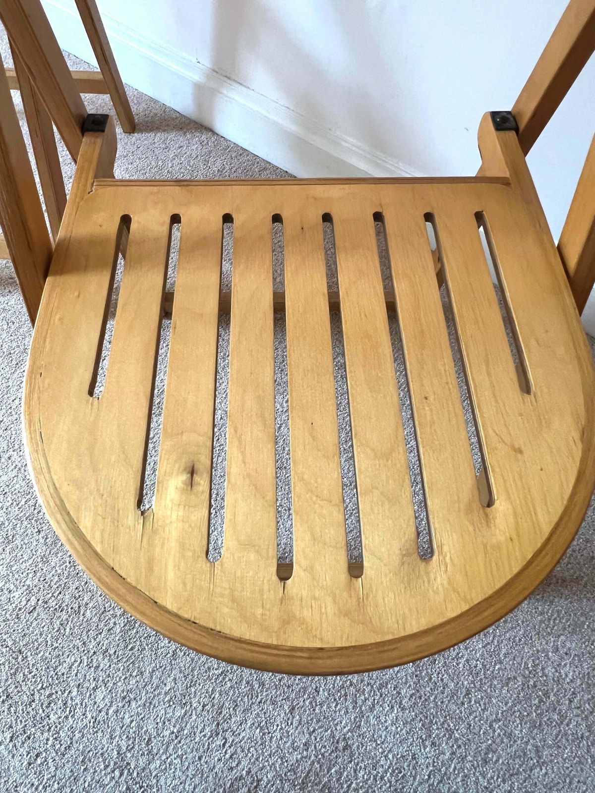Furniture Mid Century Pair Of Folding Chairs By Otk photo