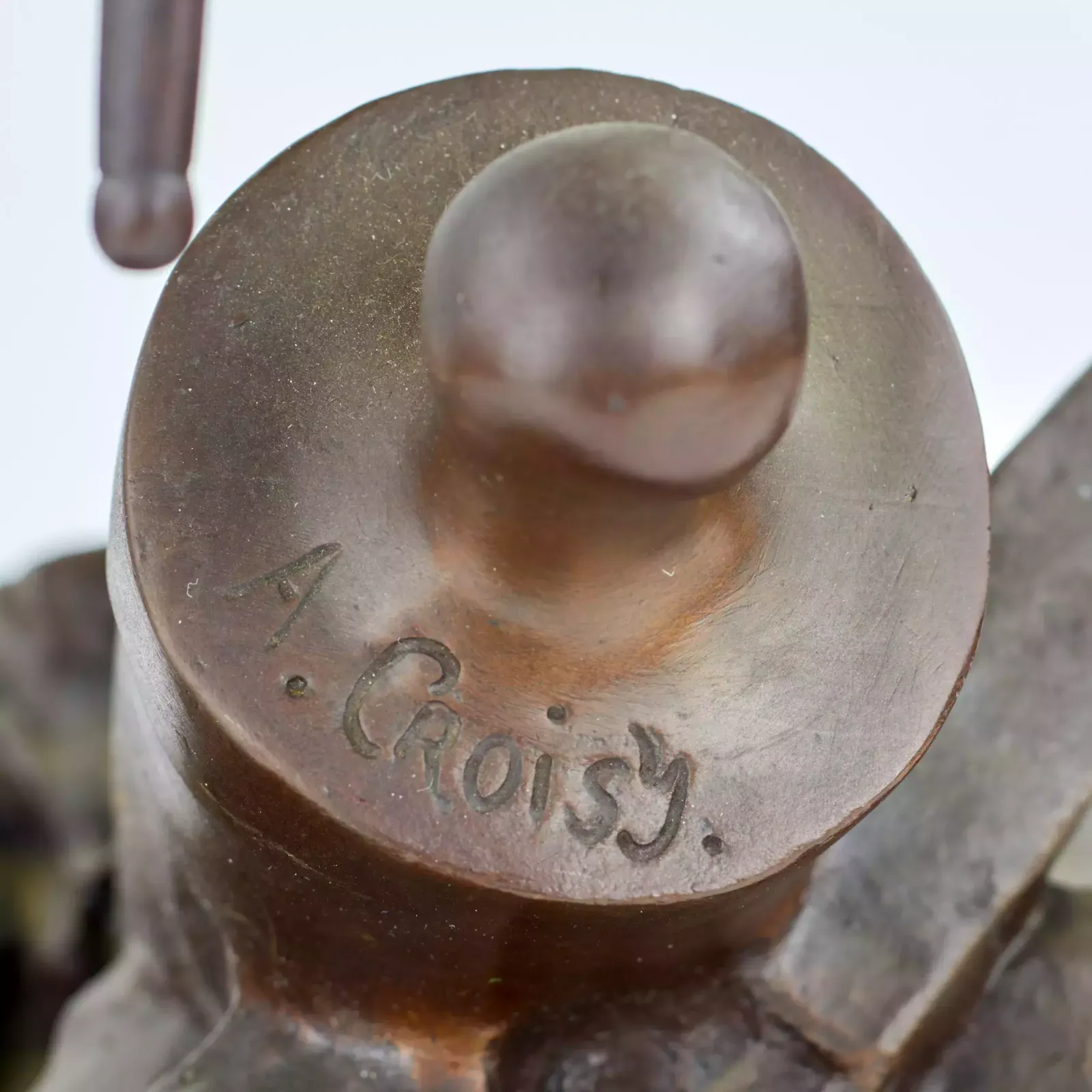 Onisme Aristide Croisy. Bronze Figure Of A Brave, Military Sailor. photo for sale