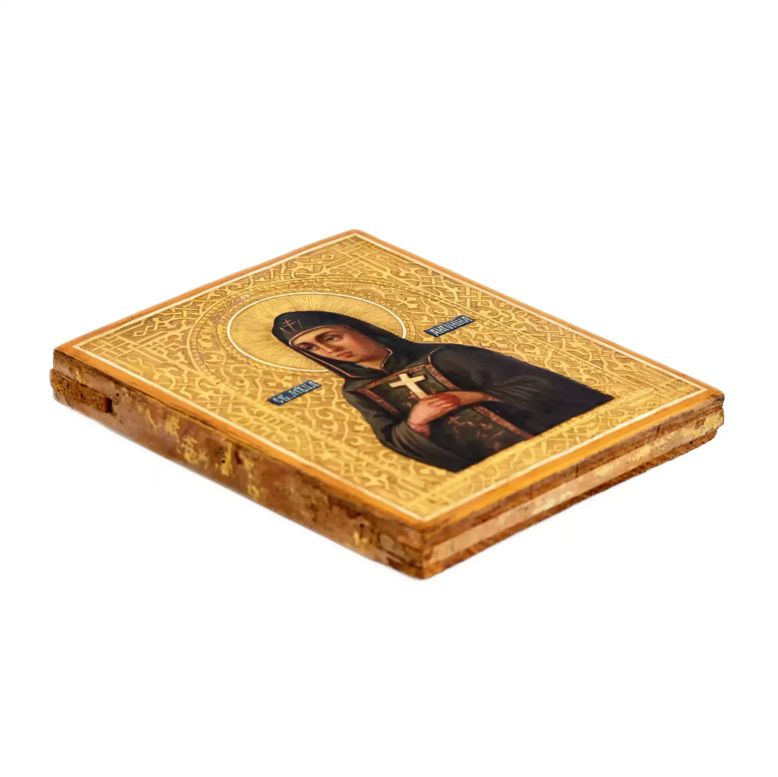 Russian Icon Of The Holy Martyr Antonina, Turn Of The 19th 20th Centuries. photo furniture
