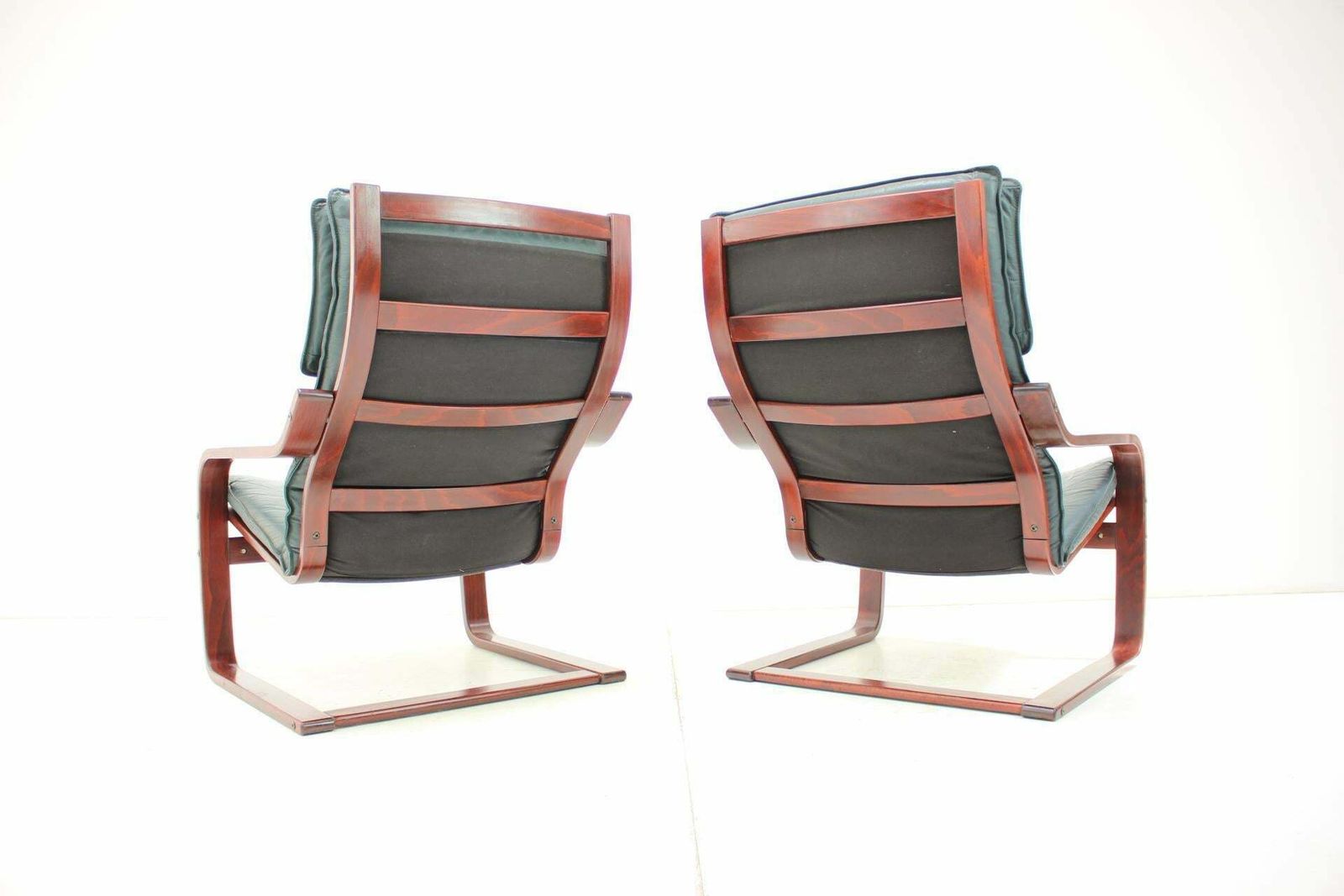 Set Of Two Leather Armchairs By Ikea, Sweden, 1980's photo furniture