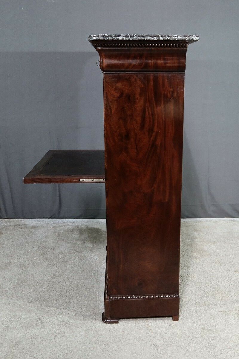 photo for sale Small Mahogany Veneer Secretary, Restoration Period – Early 19th Century
