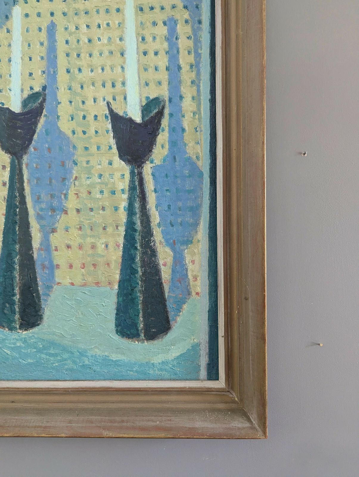 Candlesticks, Mid 20th Century  Oil Painting photo buy