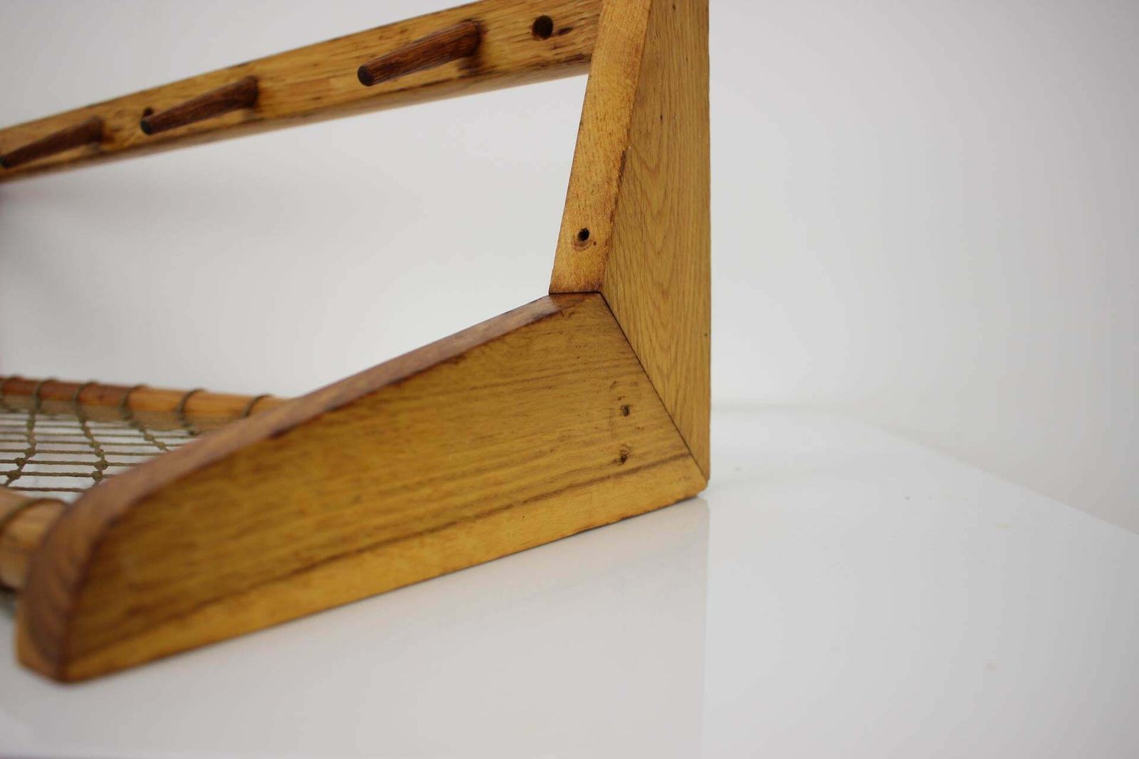 Midcentury Wooden Wall Coat Rack By Uluv   Czechoslovakia, 1960s photo 444.0