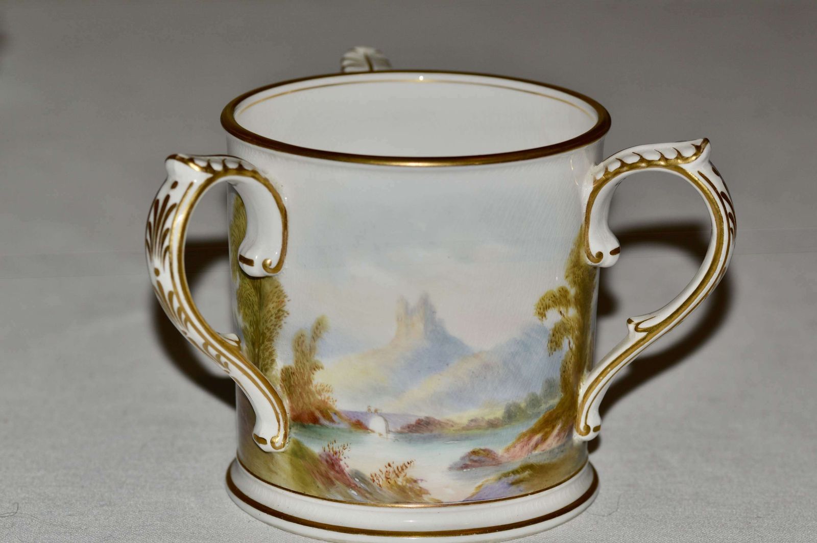 1910 Royal Worcester Porcelain Tyg   Signed ‘R Rushton’ photo for sale