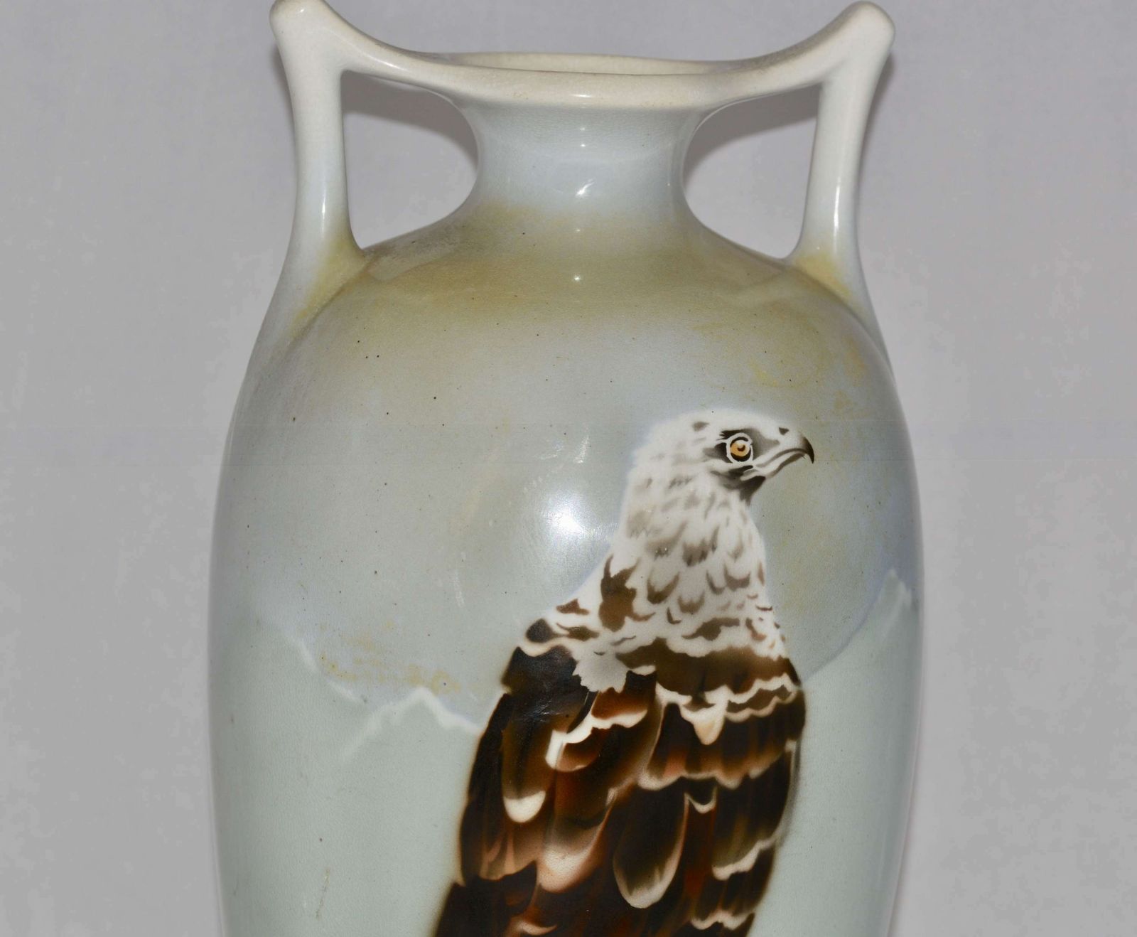 Art Deco Bird Of Pray Ceramic Vase   Maestricht Holland, 1920/30's photo for sale