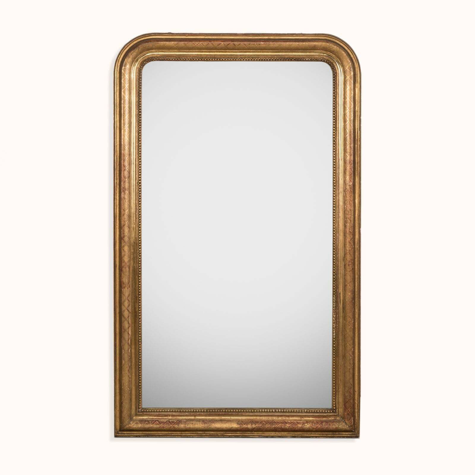 19th Century Antique French Louis Philippe X Pattern Mirror