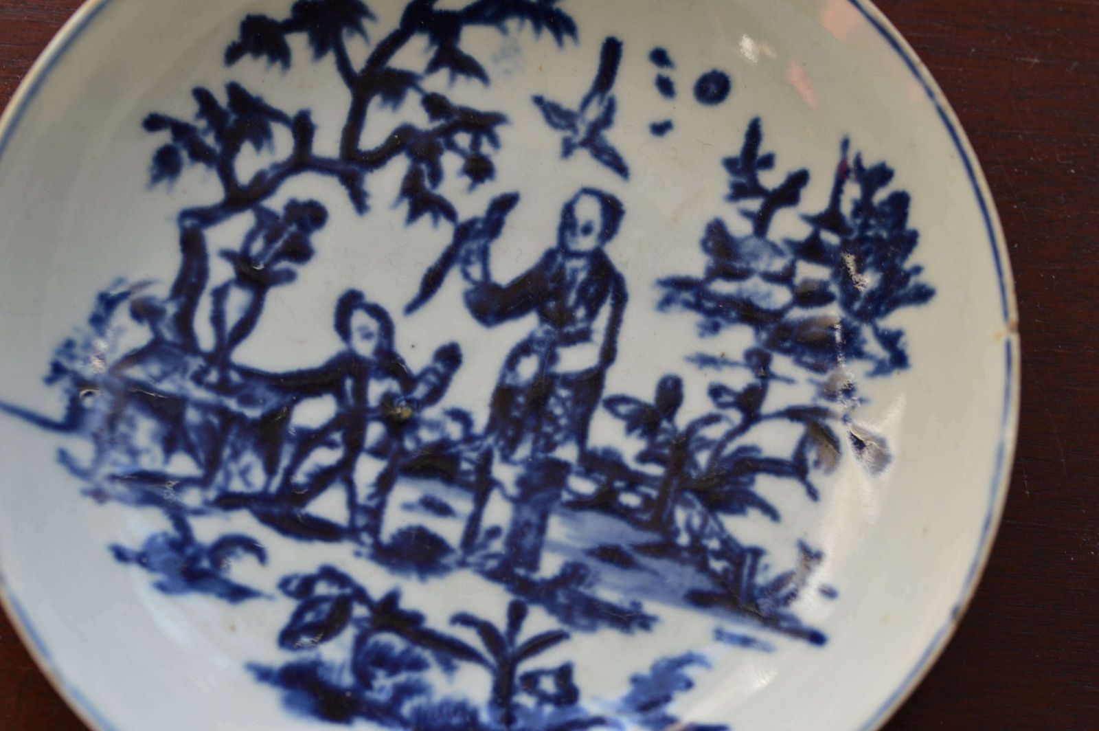 18th Century, John Pennington, Liverpool Saucer Chinese Lady With Boy photo for sale