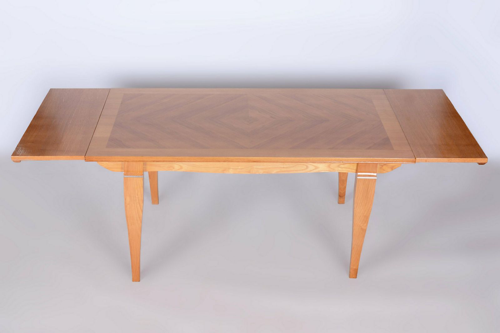 Restored Art Deco Folding Table, By J. Leleu, Oak, Spruce, France, 1920s photo 1250.0