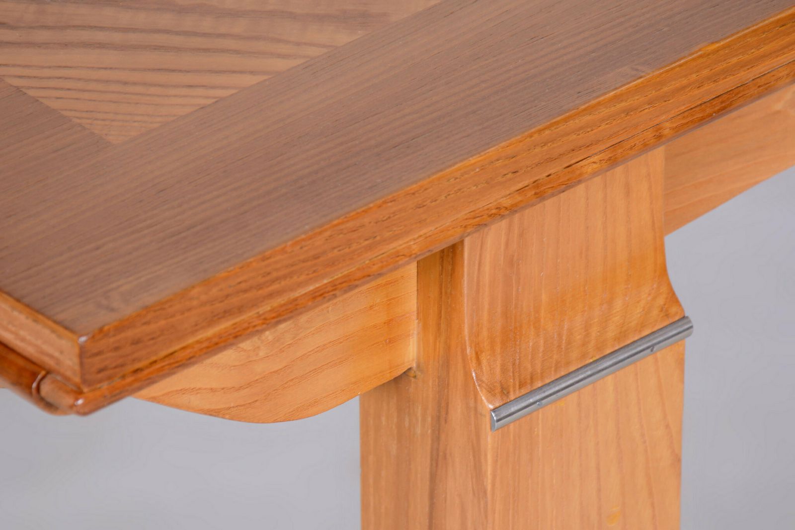 photo furniture Restored Art Deco Folding Table, By J. Leleu, Oak, Spruce, France, 1920s