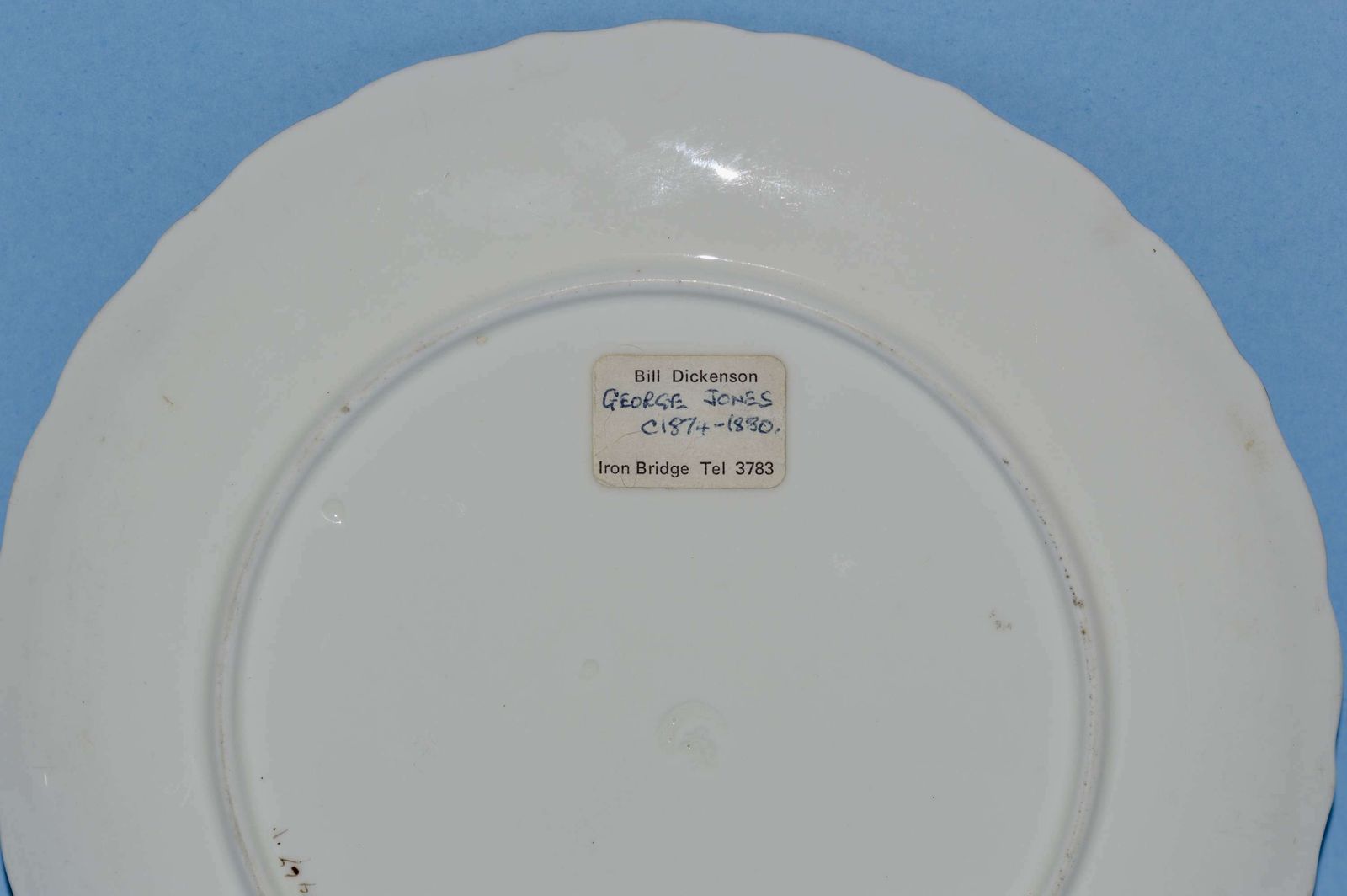 George Jones Bone China Plate, C1874 1880 photo furniture