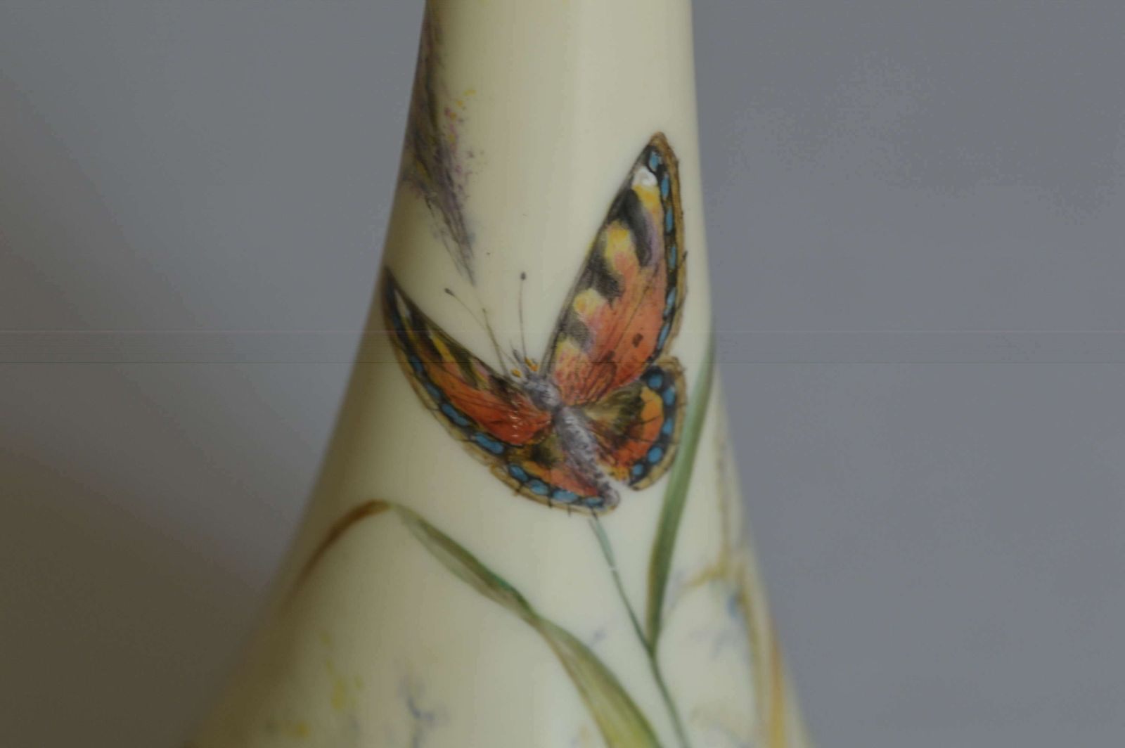 Locke & Co Vase C1896 / 1903   Painted With Butterflies photo vinterior