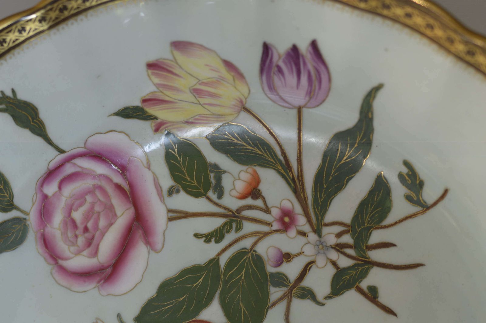 A Stunning Pair 1885 Royal Worcester Porcelain Pedestal Dishes / Tazza photo vinterior