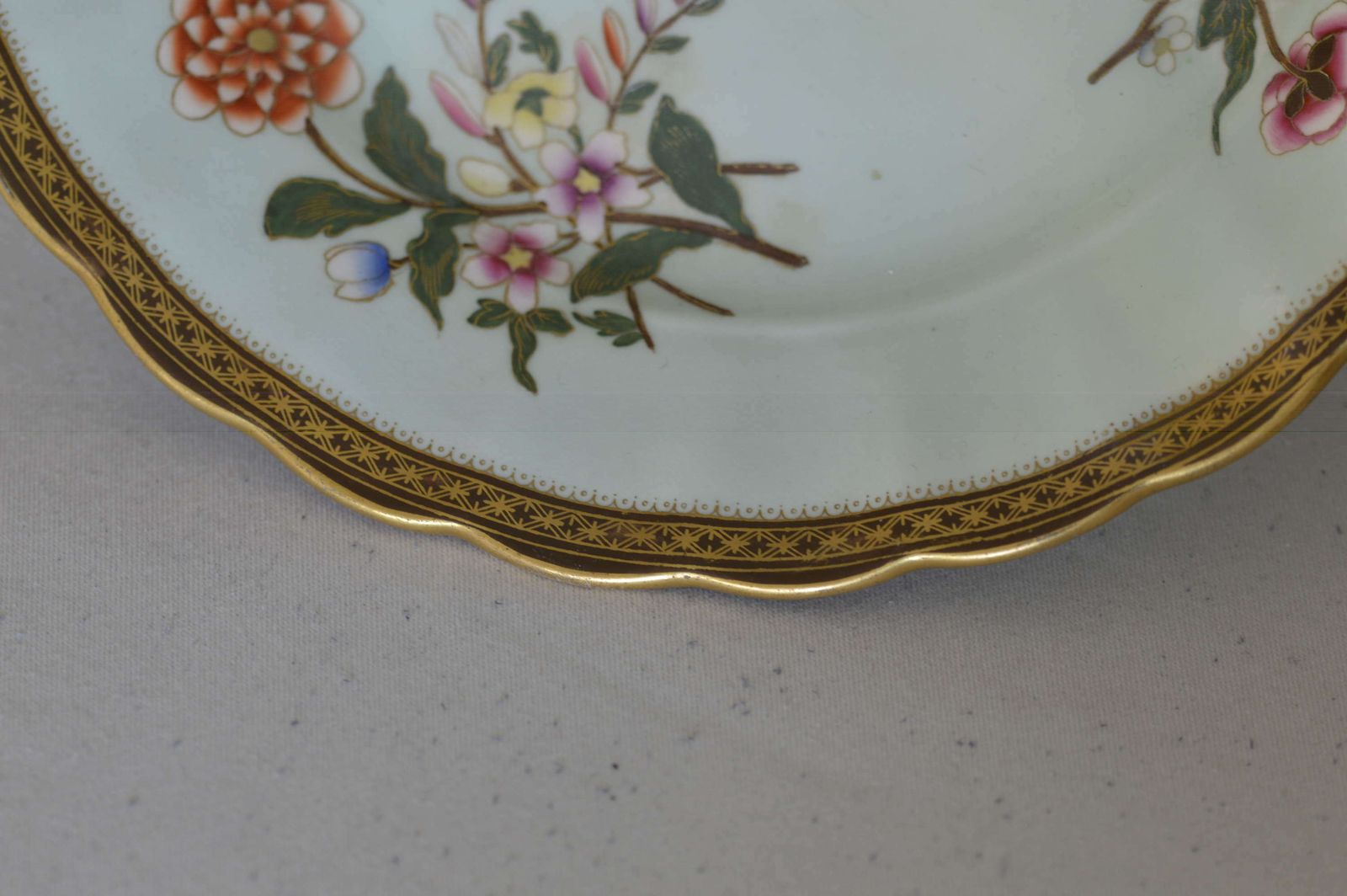 A Stunning Pair 1885 Royal Worcester Porcelain Pedestal Dishes / Tazza photo buy