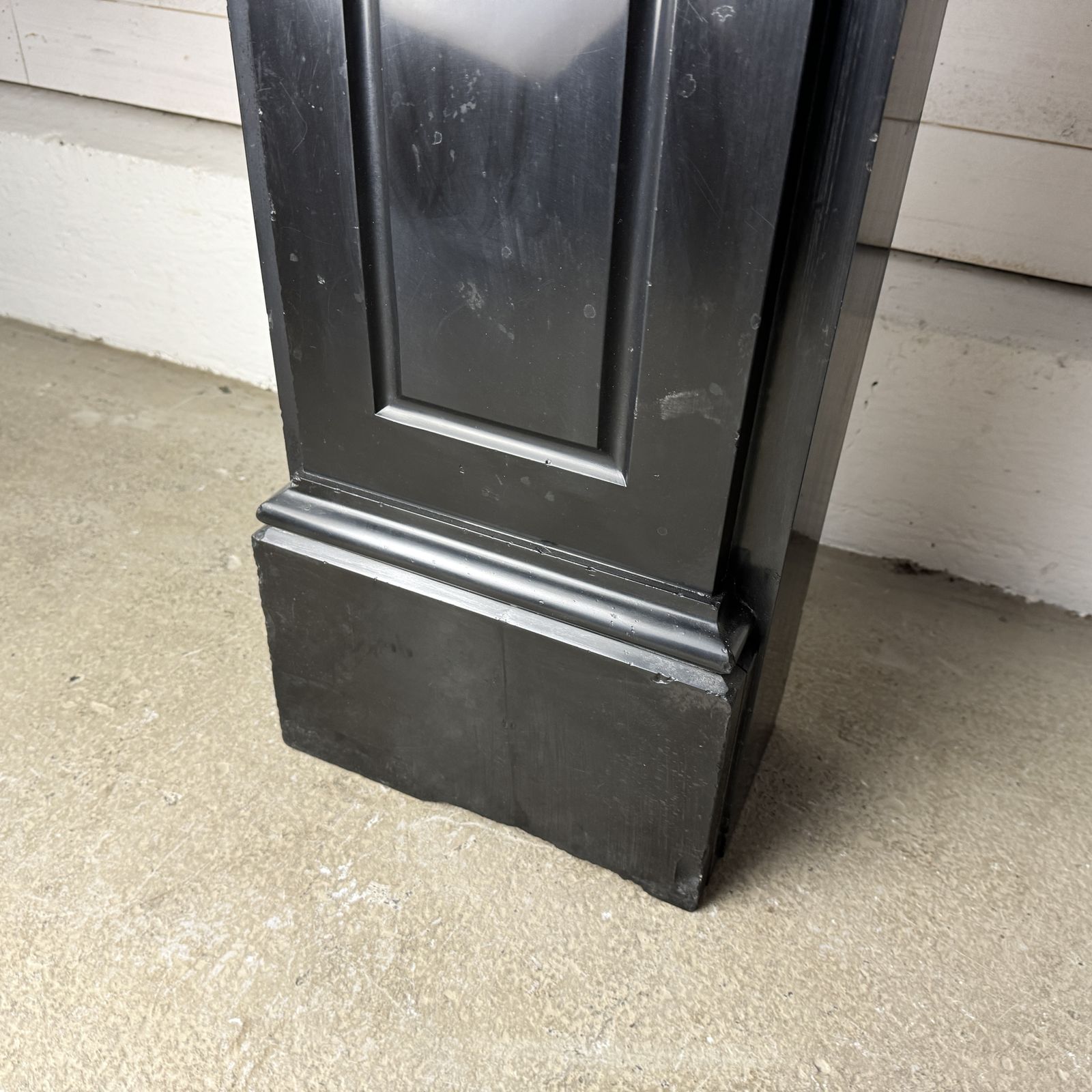 photo furniture Grand Edwardian Black Marble Fire Surround With Corbels
