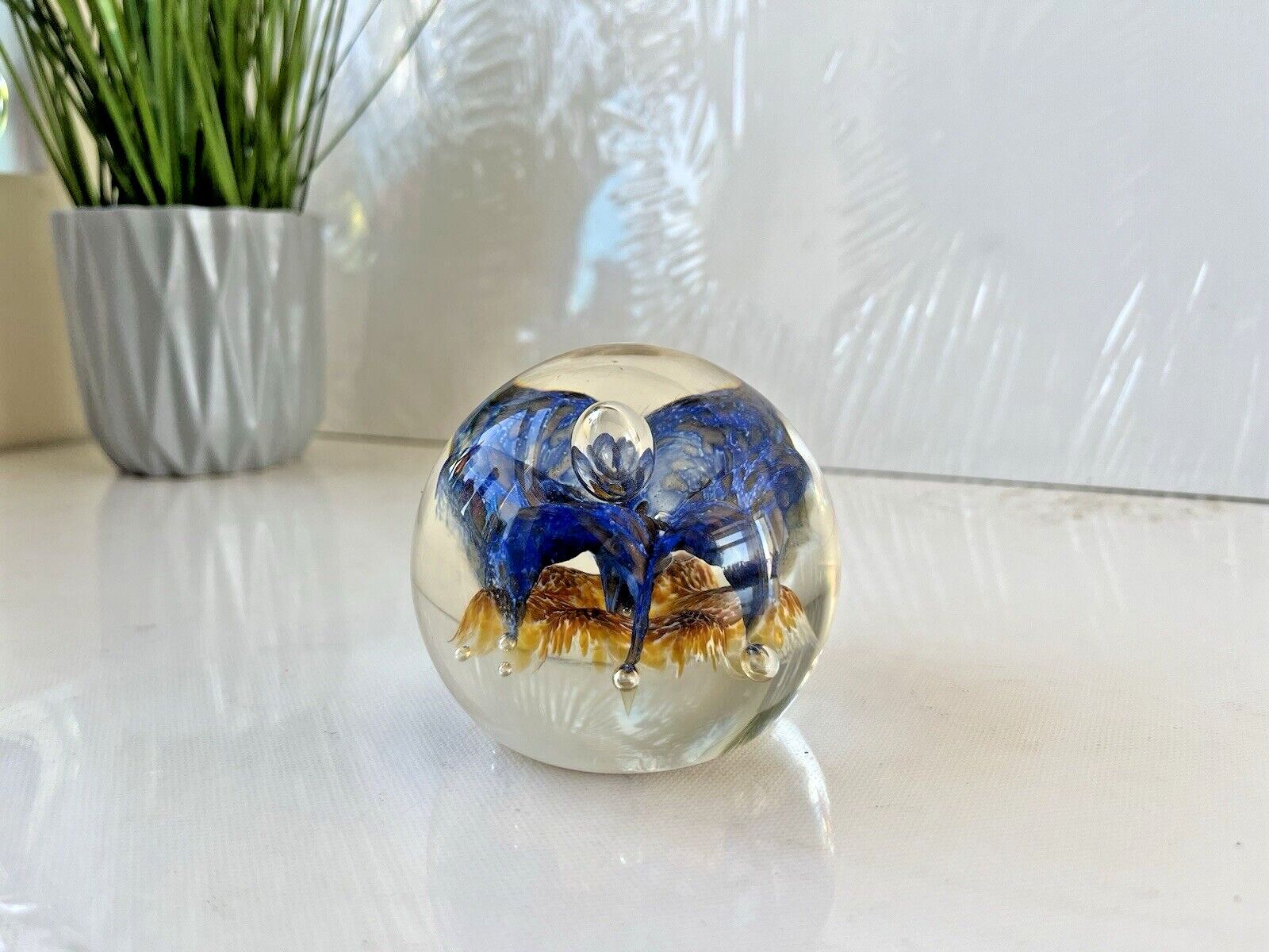 photo vinterior Rare Caithness Glass C1996 Aventurine Limited Edition 750 Paperweight Ct 1355