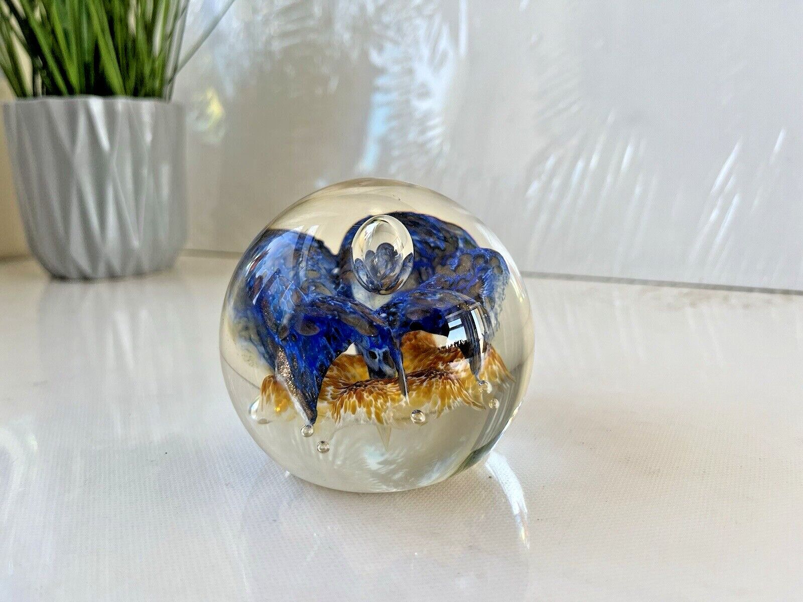 photo vintage Rare Caithness Glass C1996 Aventurine Limited Edition 750 Paperweight Ct 1355