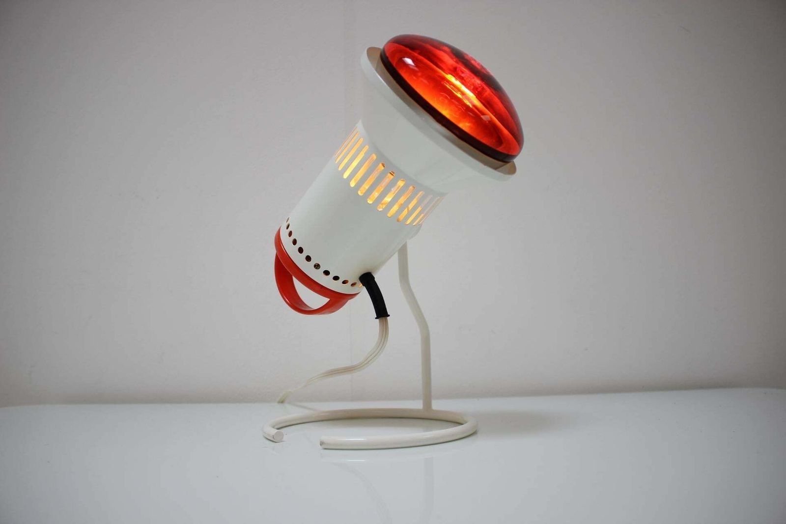 Mid Century Infra Red Table Lamp, Chirana 1980's, Czechoslovakia photo for sale