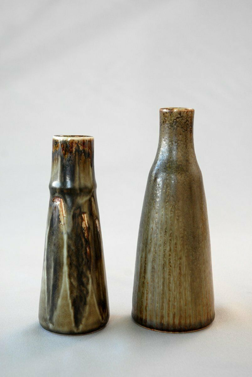 Studio Vases By Carl Harry Stålahane For Rörstrand, Sweden, 1950s. Set Of 2 photo for sale