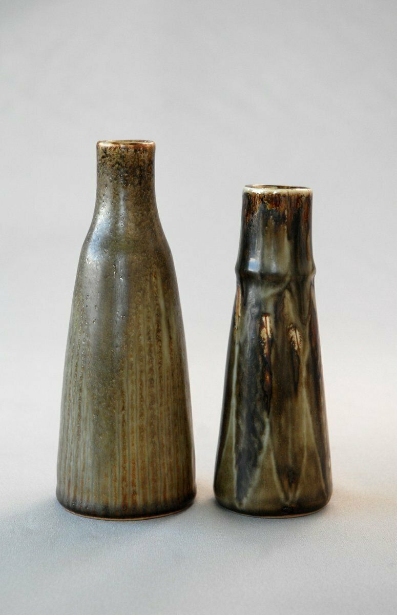 Studio Vases By Carl Harry Stålahane For Rörstrand, Sweden, 1950s. Set Of 2 photo Home Decor