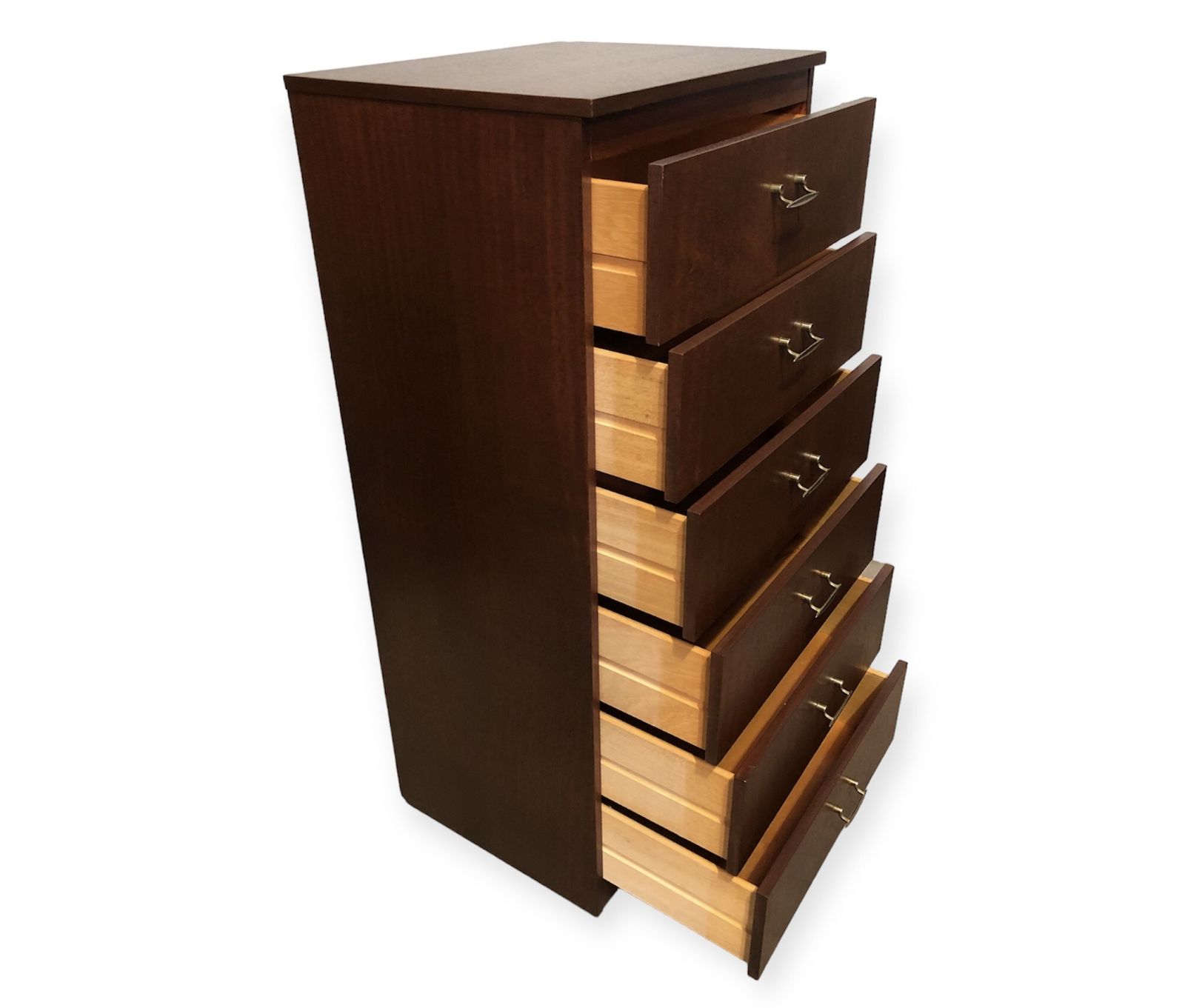 Mid Century Retro Tallboy Chest / Tallboy Chest Of Drawers By Remploy photo for sale