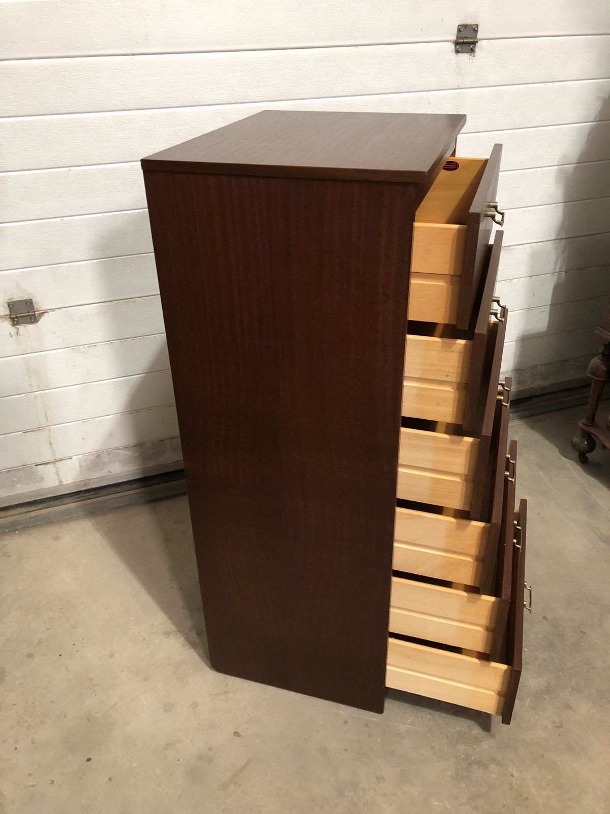Mid Century Retro Tallboy Chest / Tallboy Chest Of Drawers By Remploy photo vintage