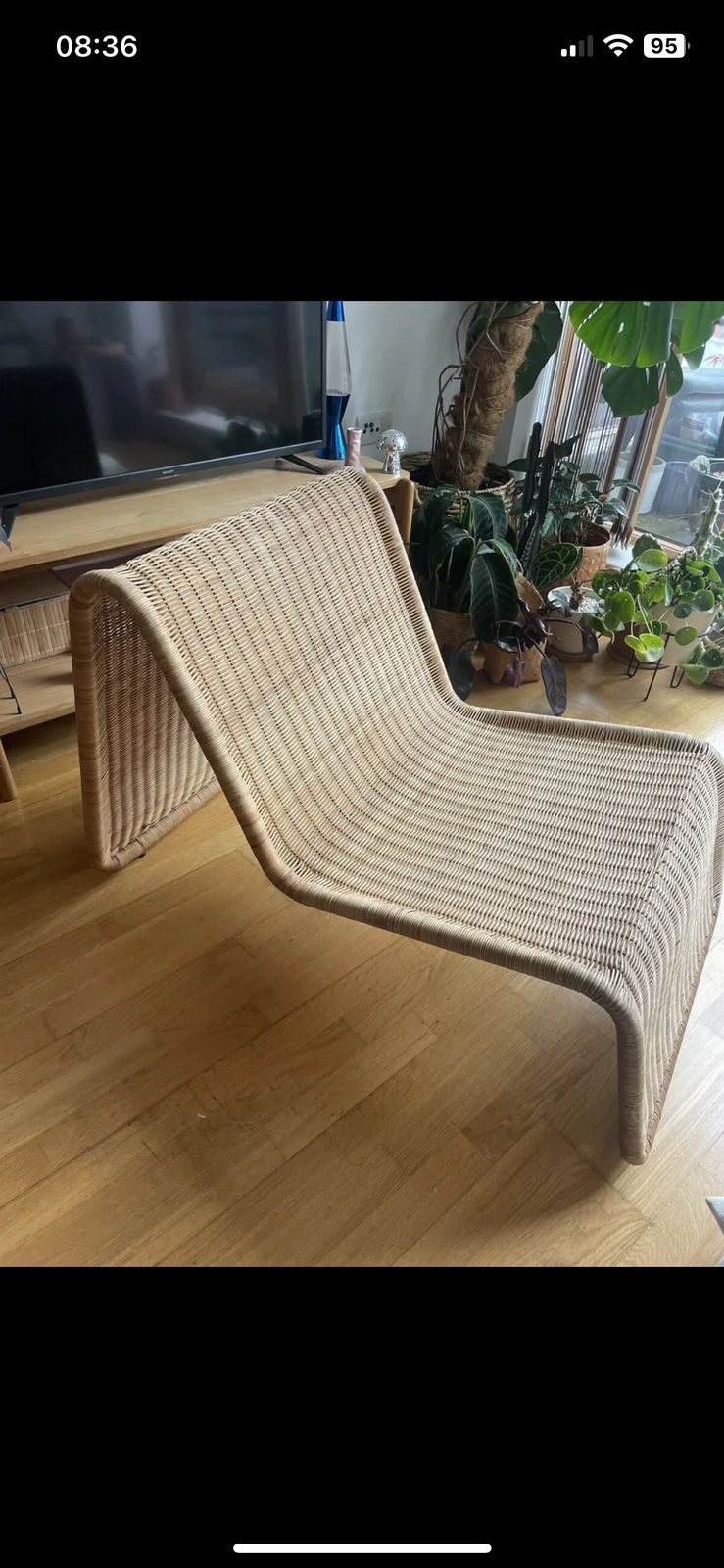 Tito Agnoli Rattan Easy Chair 1982