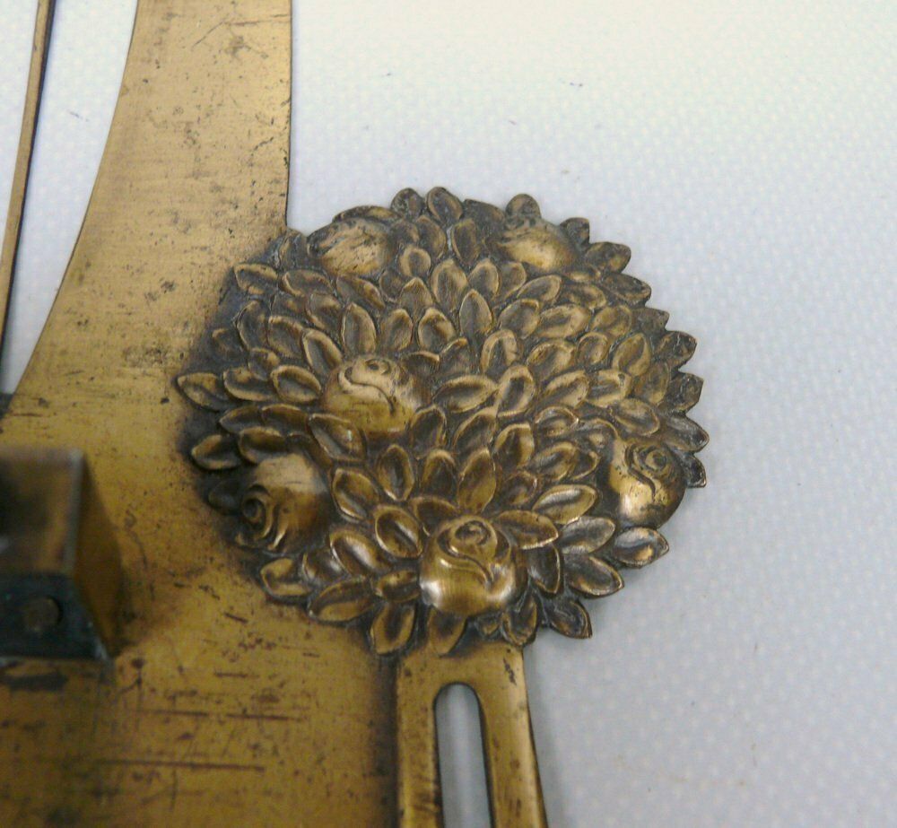 photo buy Art Nouveau Wall Mount For Tear Off Calendar In Brass, 1890s