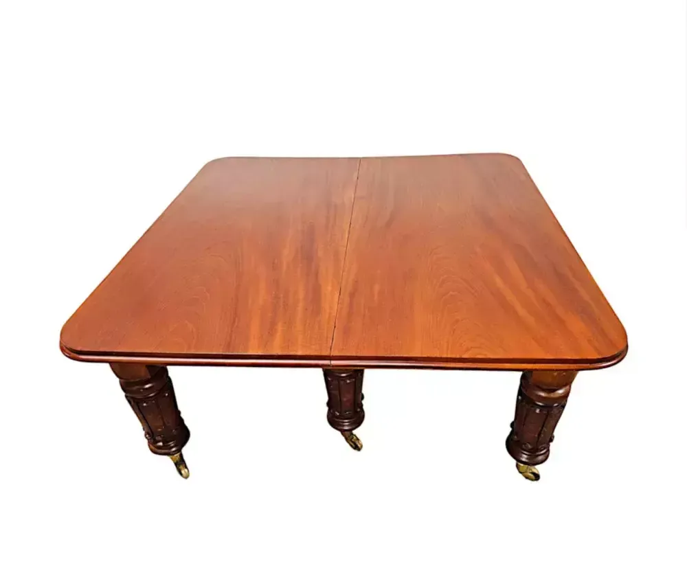 A Very Rare Massive Early 19th Century William IV Country House Dining Table photo for sale