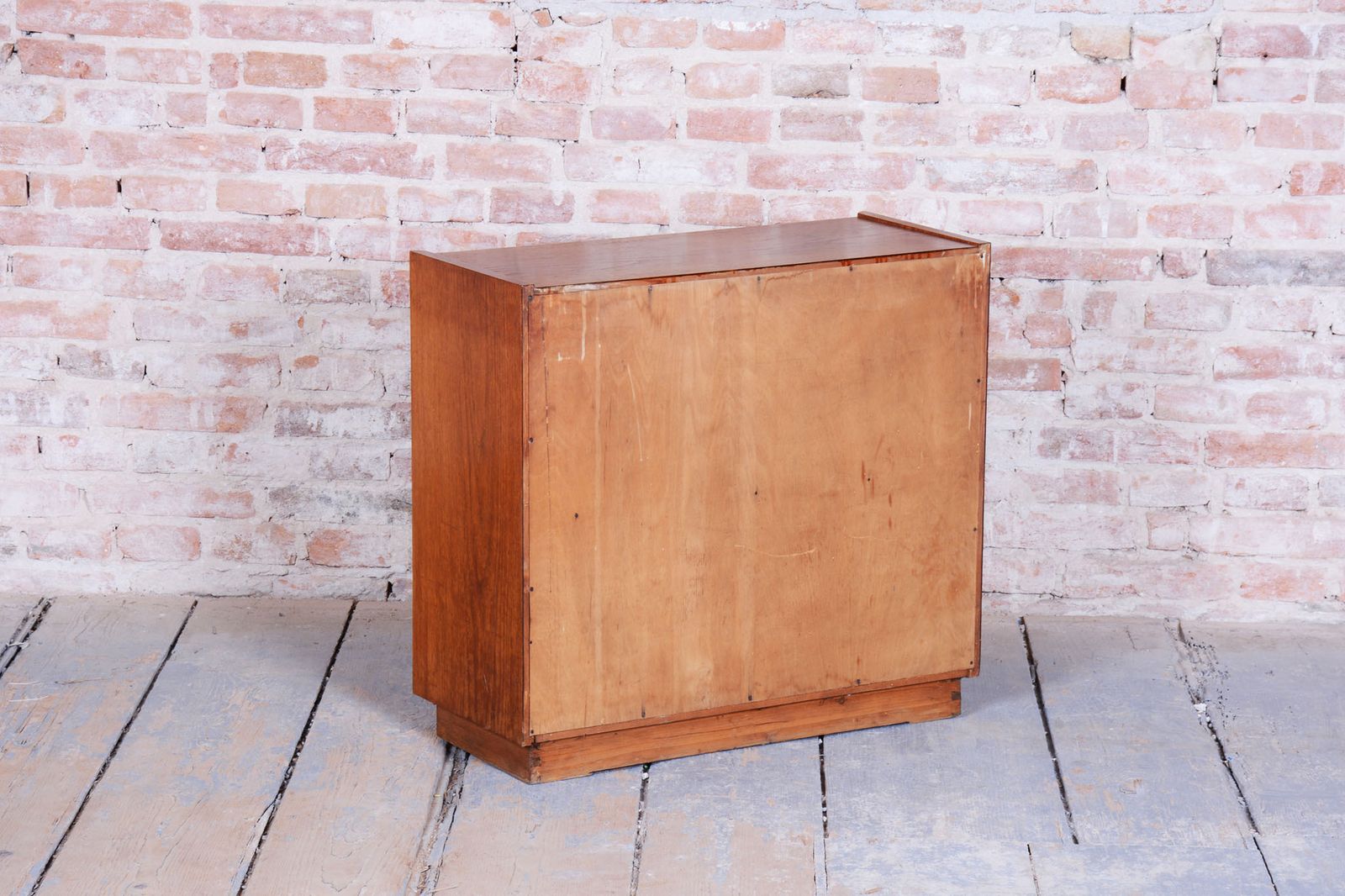 photo furniture Restored Mid Century Bookcase, By Up Závody, Oak, Glass, Czech, 1950s