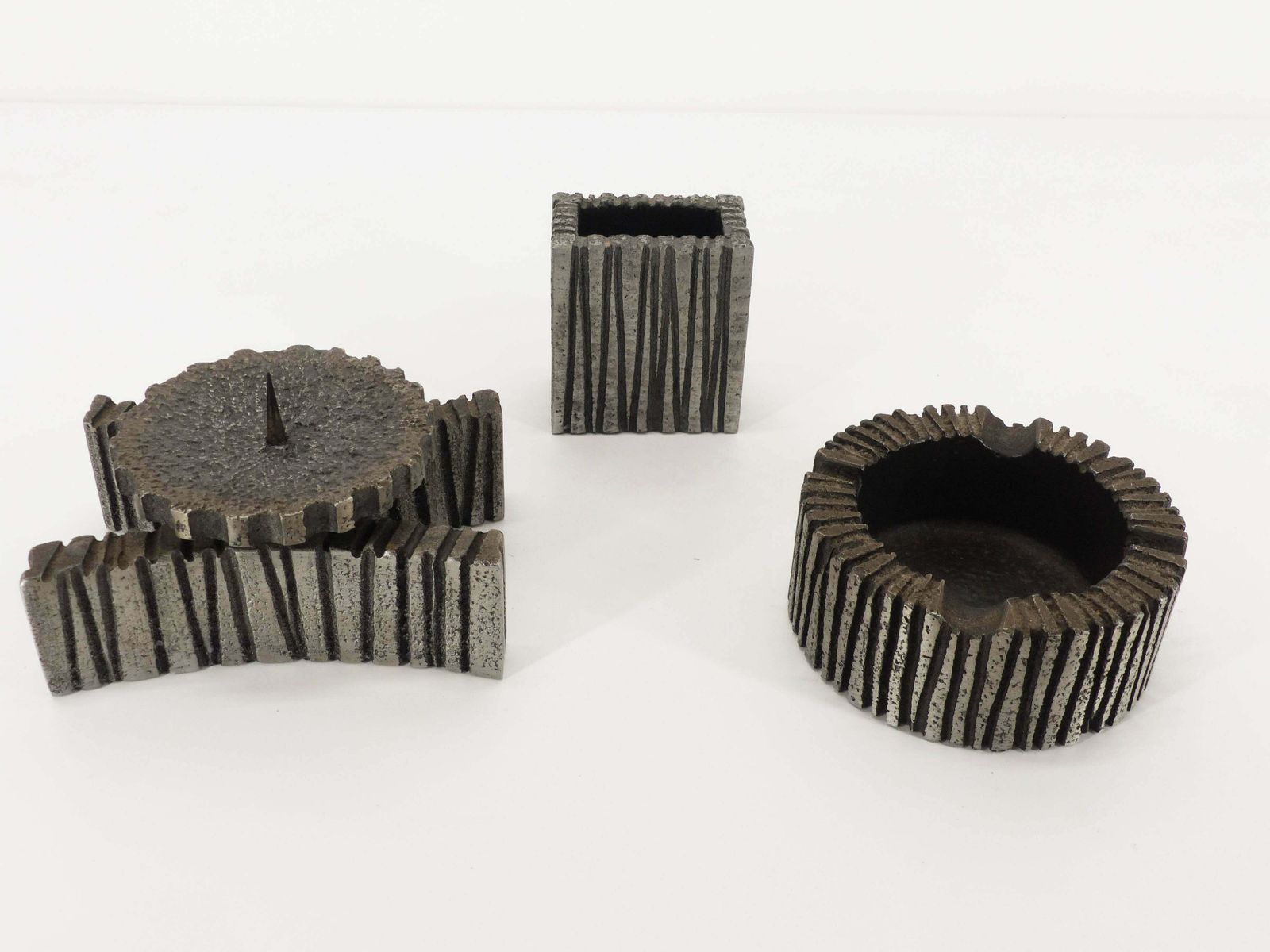 Brutalist Smoking Kit And Candle Holder Willy Ceysens 1960 photo furniture